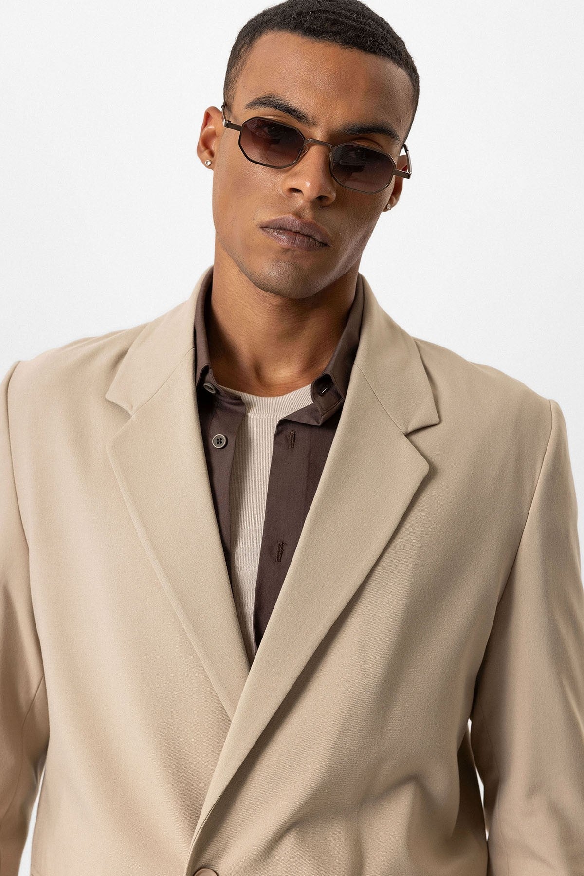 Antioch Single-Button Relaxed-Fit Men's Blazer