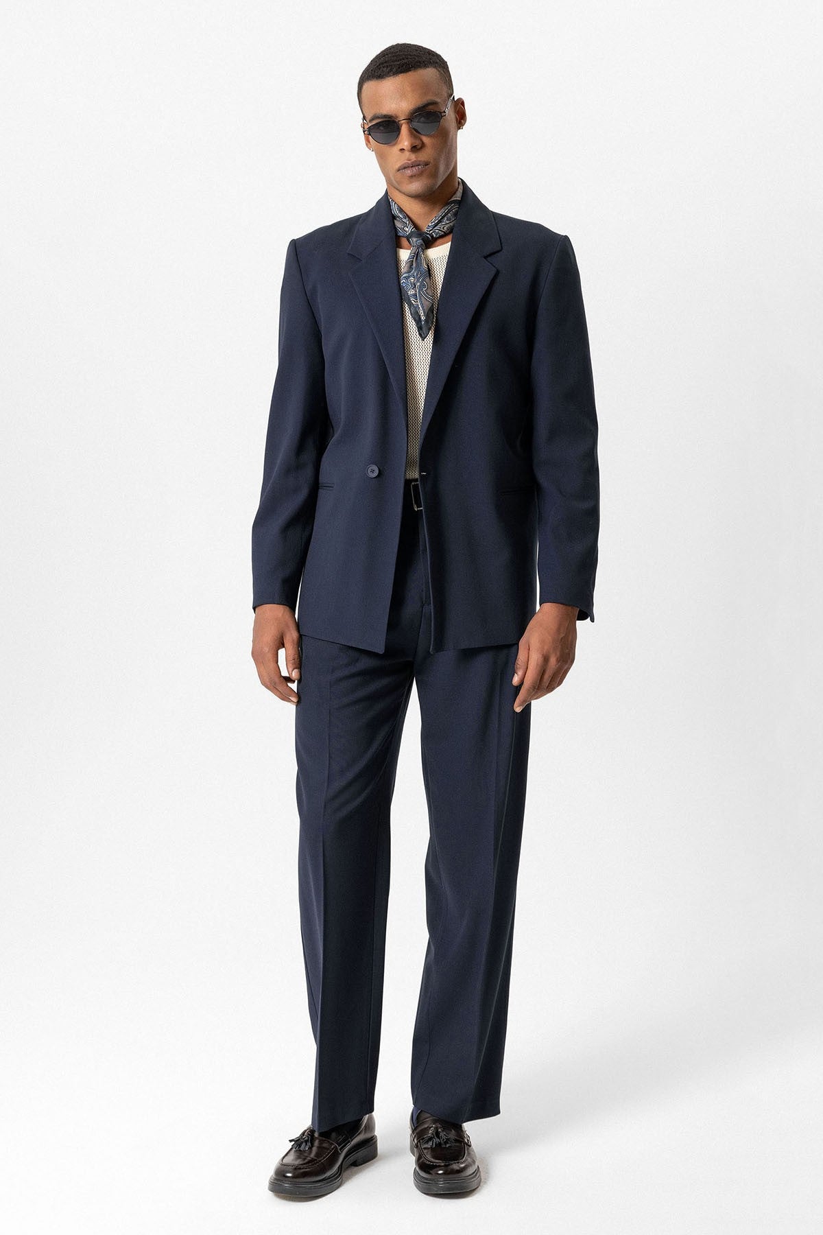 Antioch Single-Button Relaxed-Fit Men's Blazer