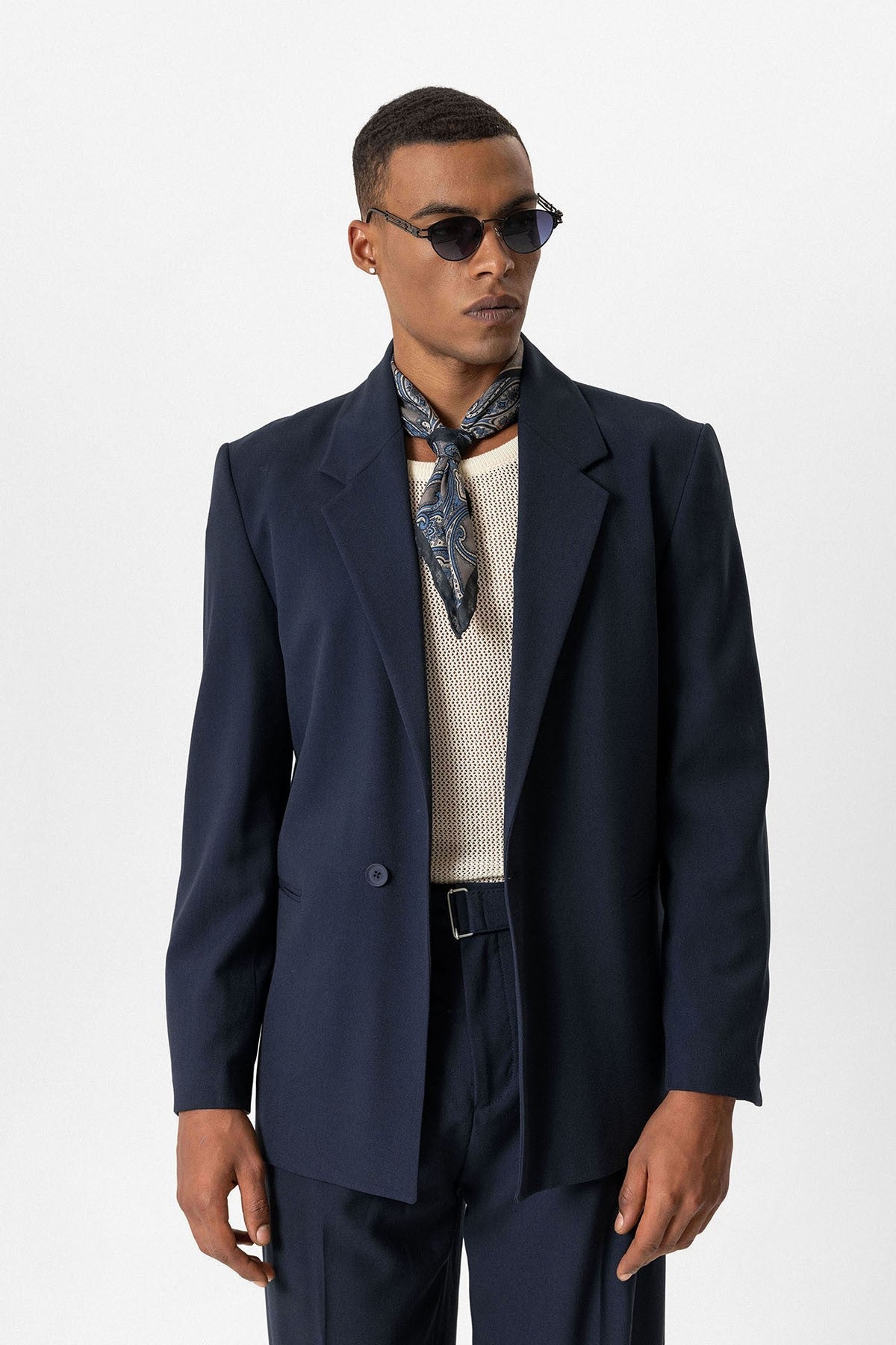 Antioch Single-Button Relaxed-Fit Men's Blazer