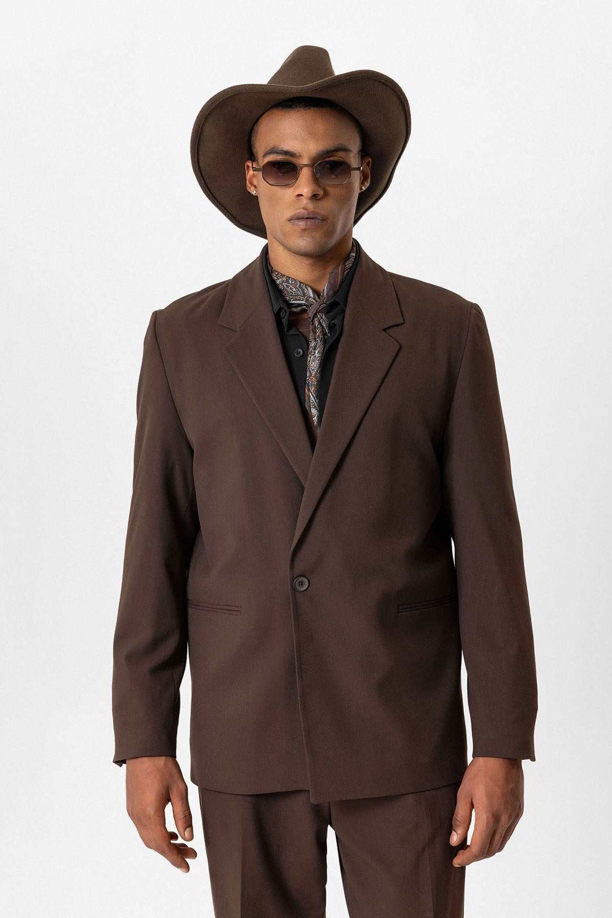 Antioch Single-Button Relaxed-Fit Men's Blazer