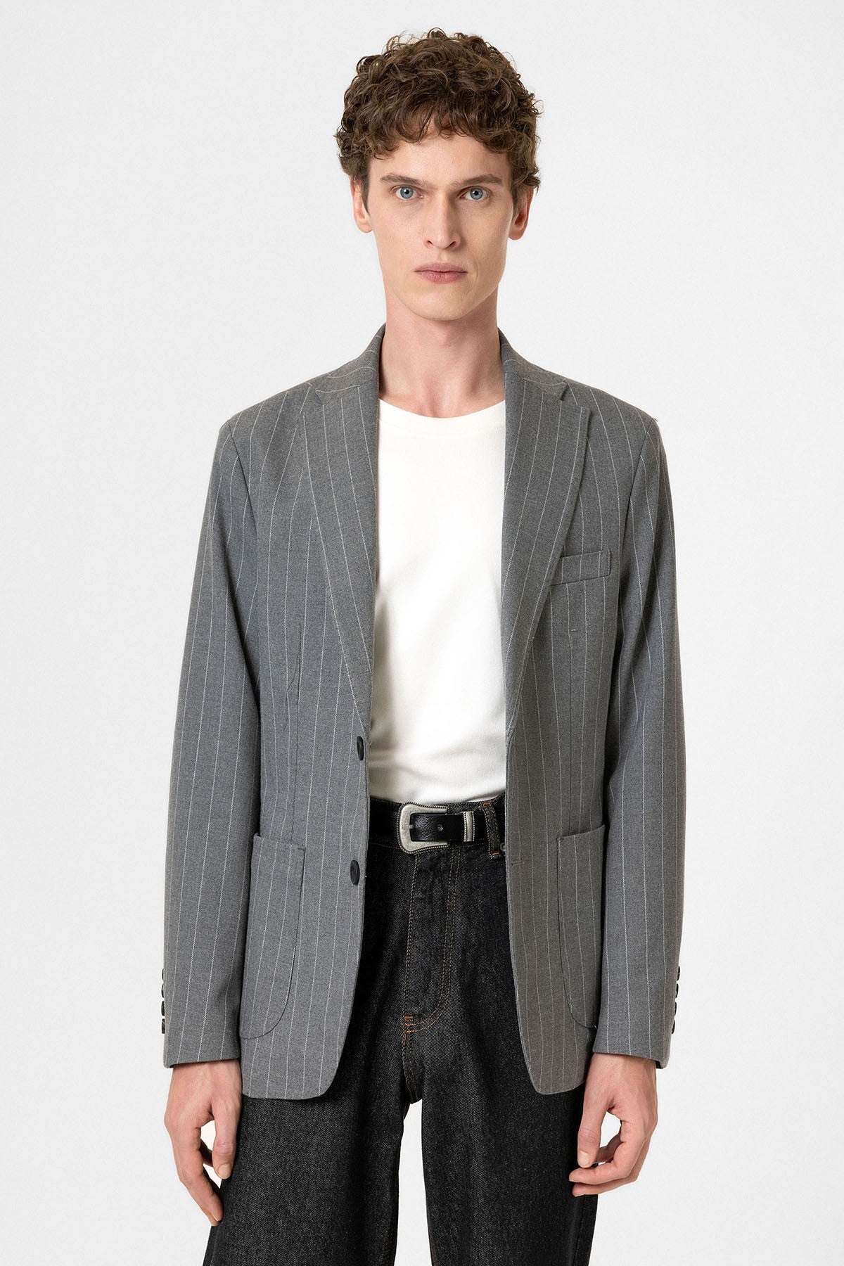 Antioch Slim-Fit Striped Men's Blazer