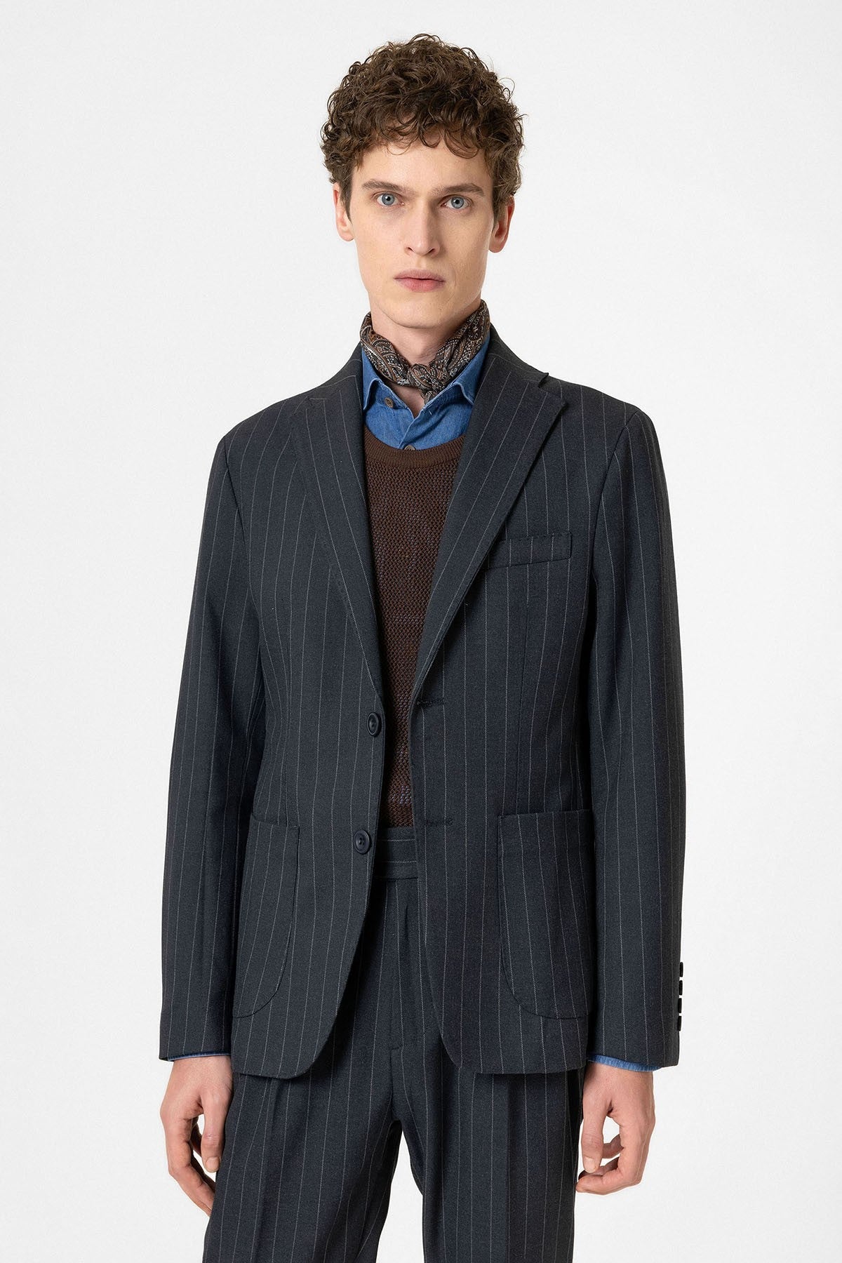 Antioch Slim-Fit Striped Men's Blazer