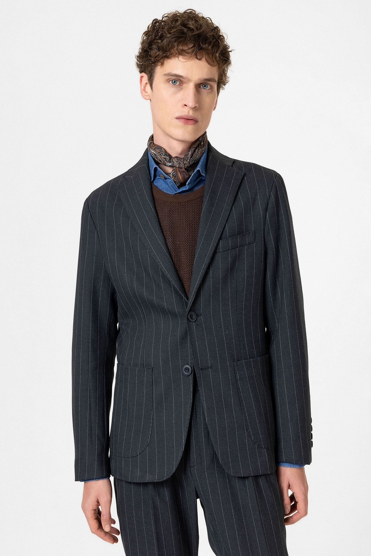 Antioch Slim-Fit Striped Men's Blazer
