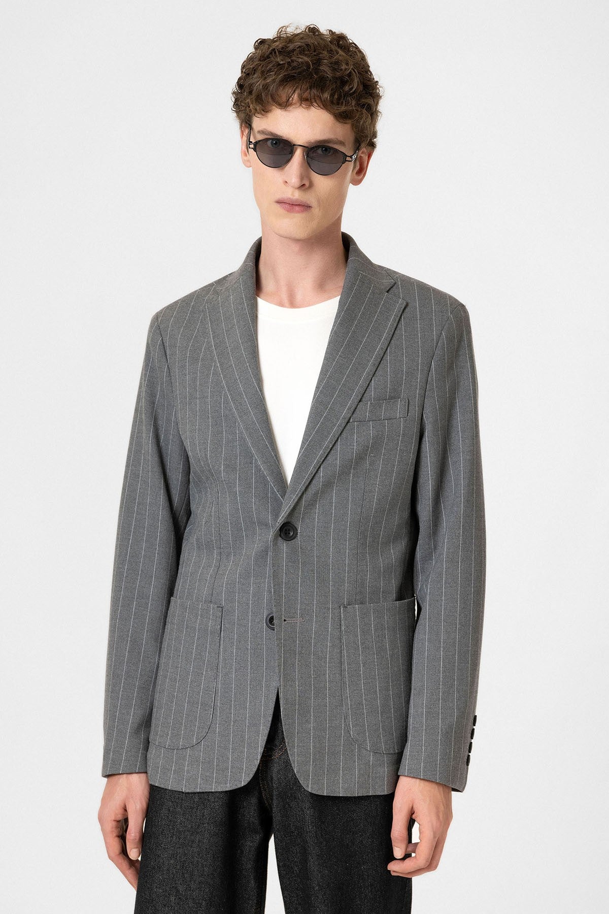 Antioch Slim-Fit Striped Men's Blazer