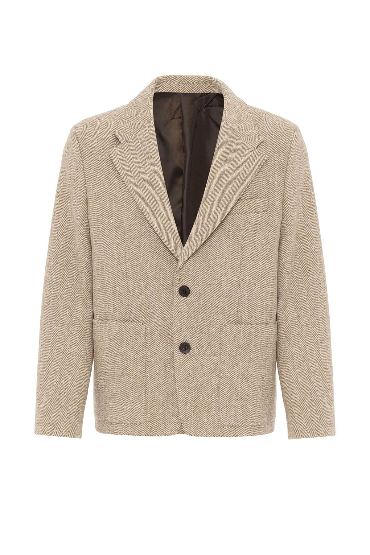 Antioch Oversized Men's Blazer with Herringbone Pattern