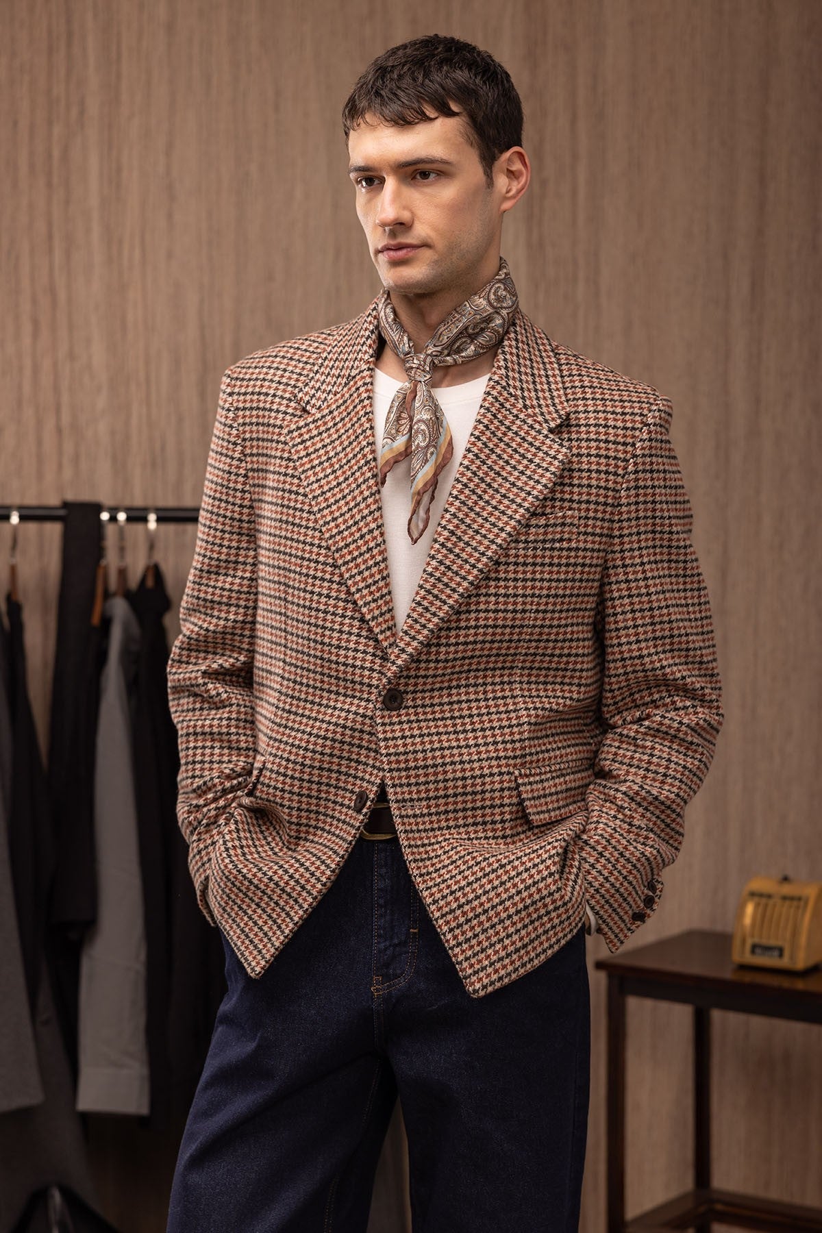 Antioch Vintage Men's Blazer Jacket