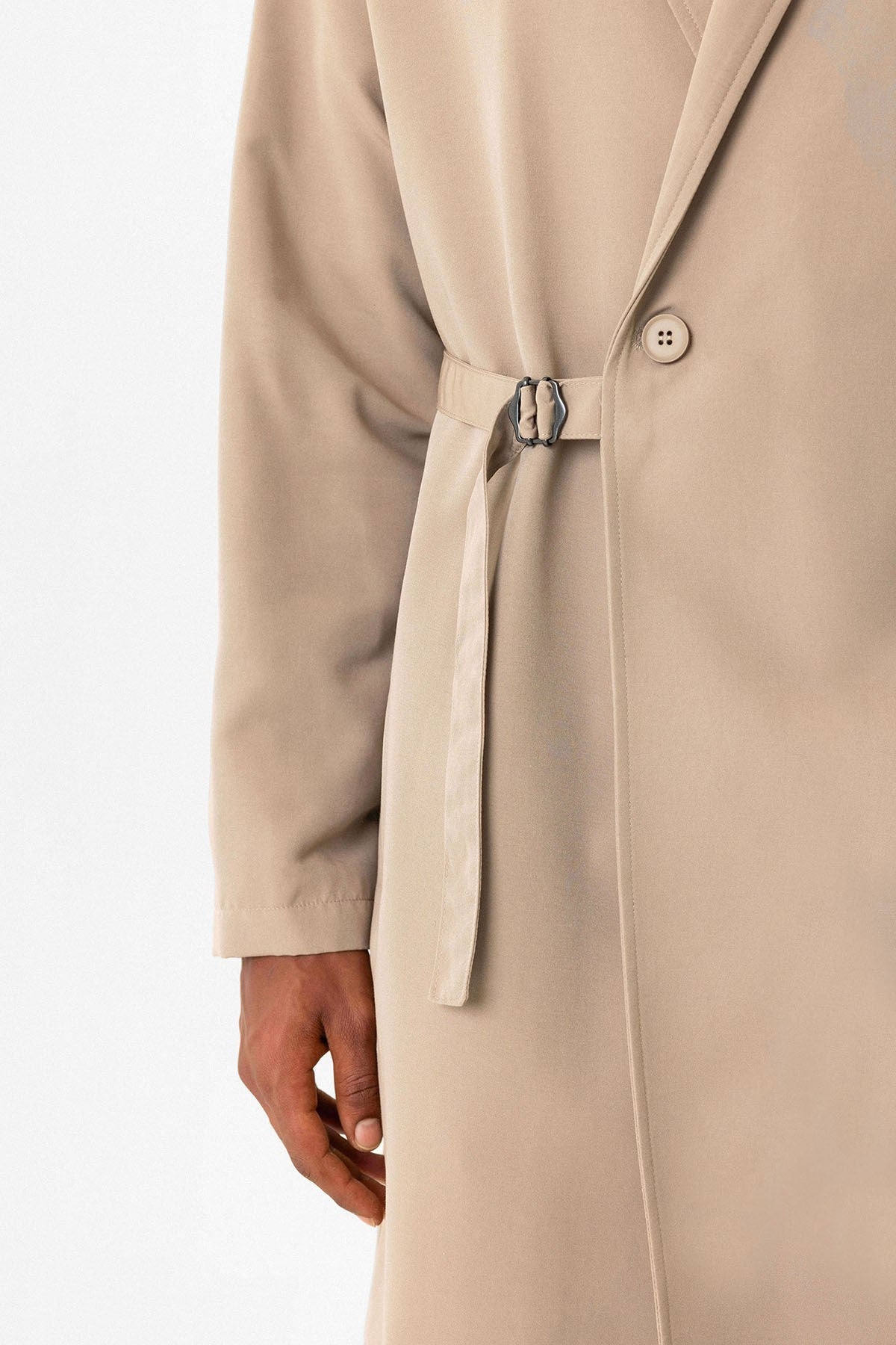 Antioch Toka Men's Trench Coat with Detailed Design