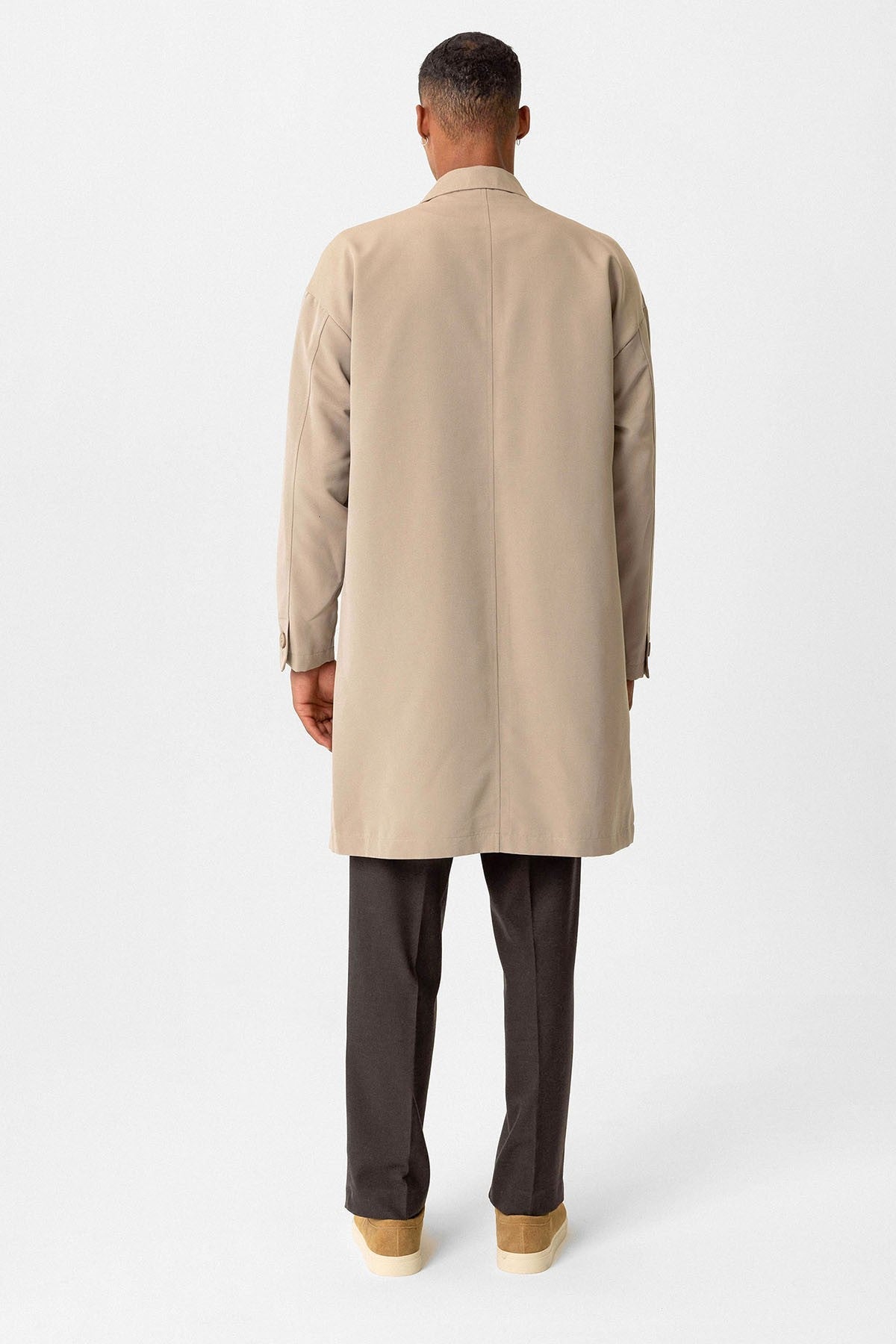 Antioch Toka Men's Trench Coat with Detailed Design