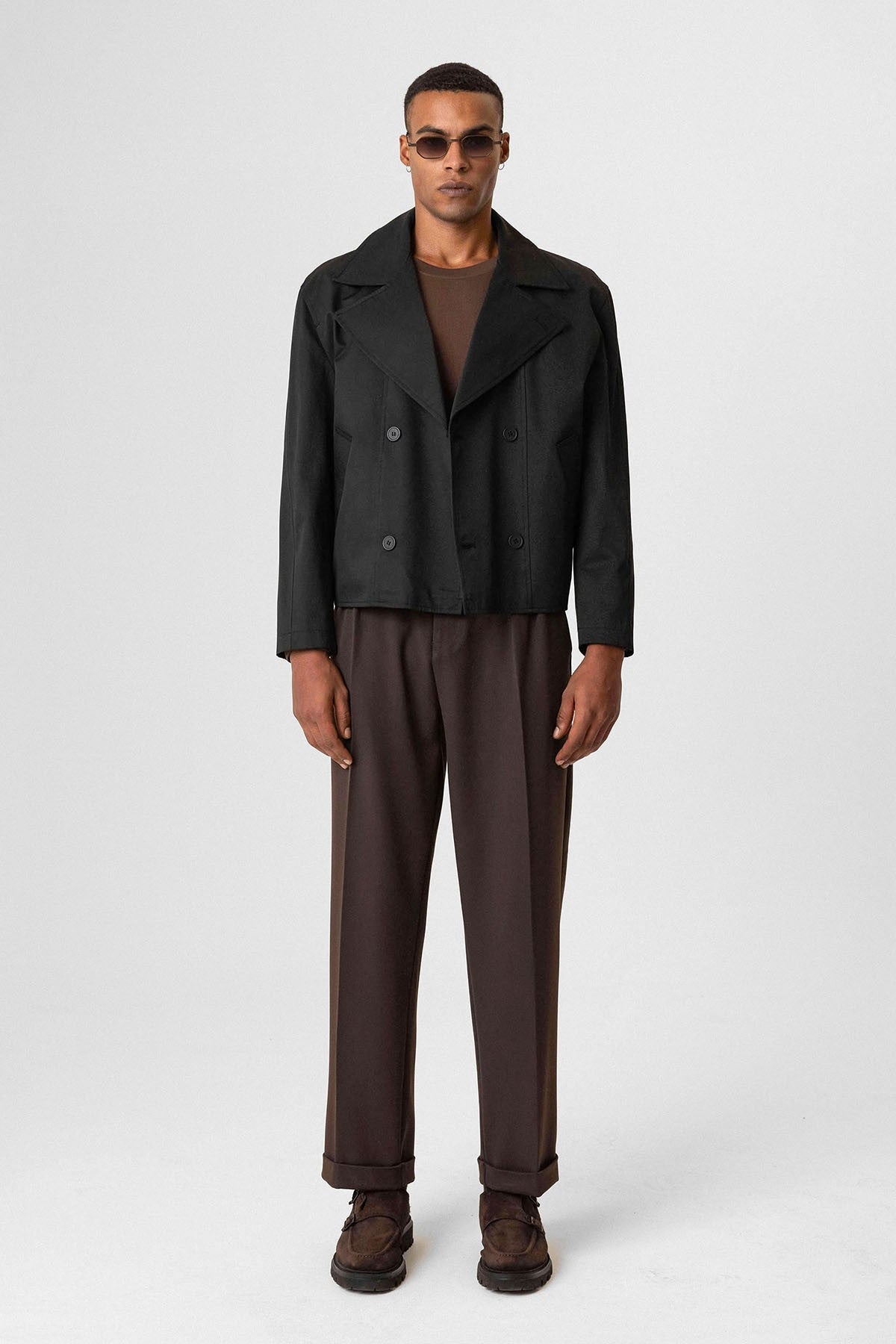 Antioch Crop Fit Men's Trench Coat