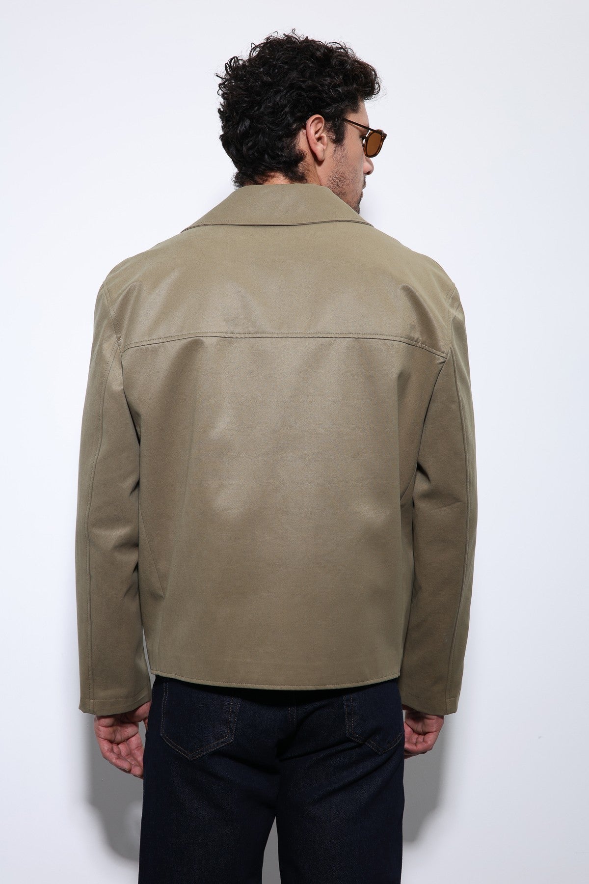 Antioch Crop Fit Men's Trench Coat