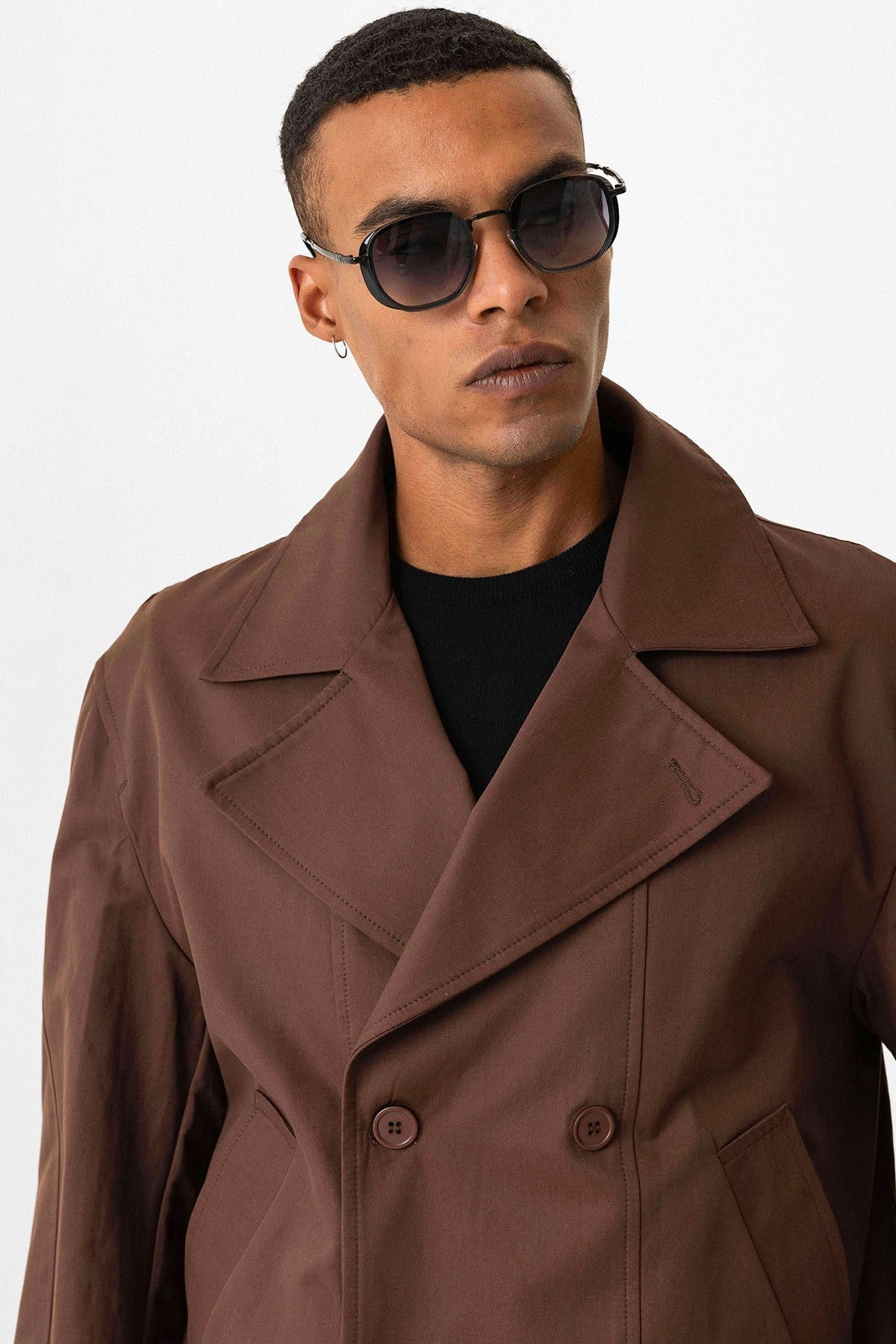 Antioch Crop Fit Men's Trench Coat