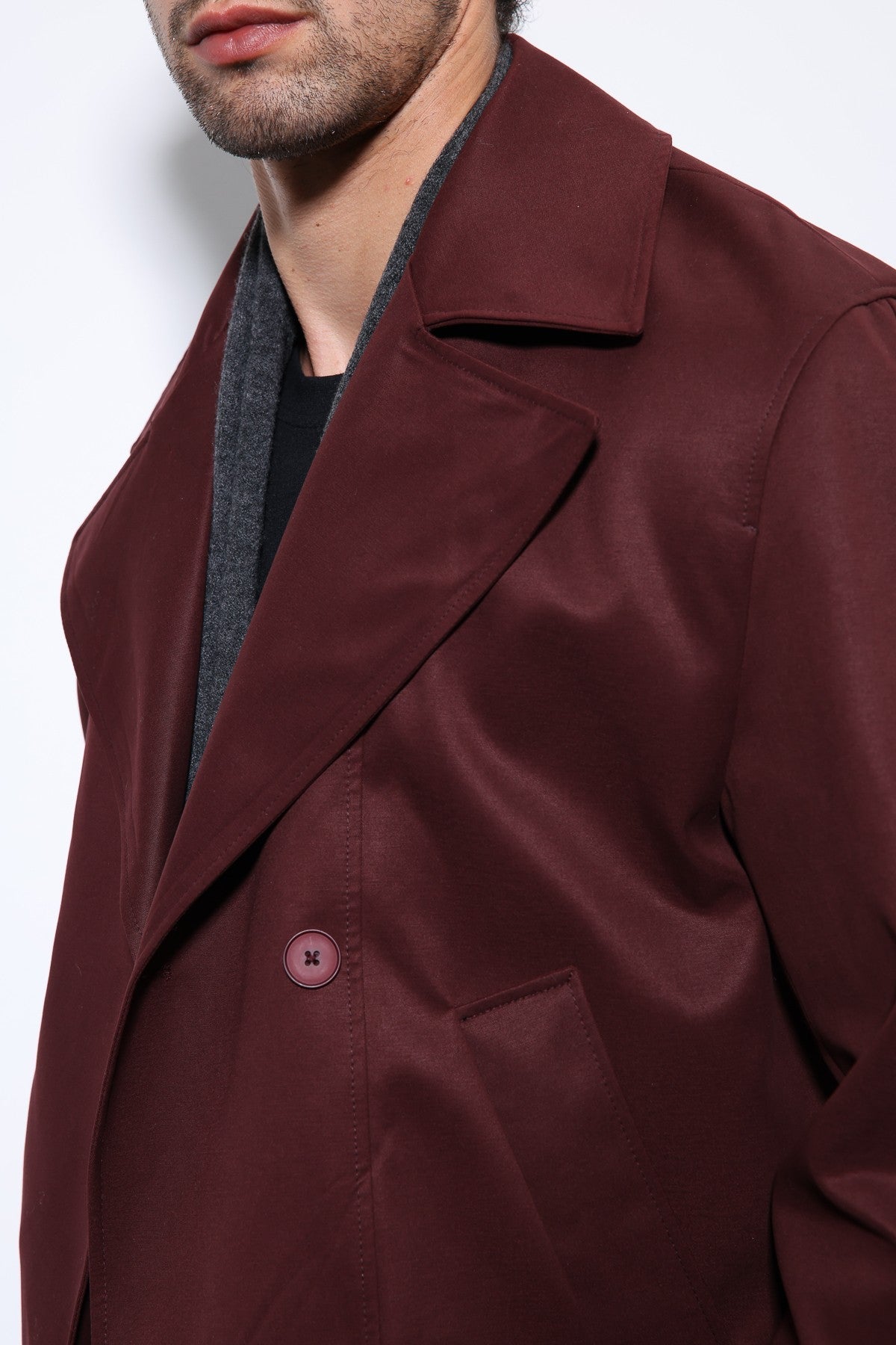 Antioch Crop Fit Men's Trench Coat