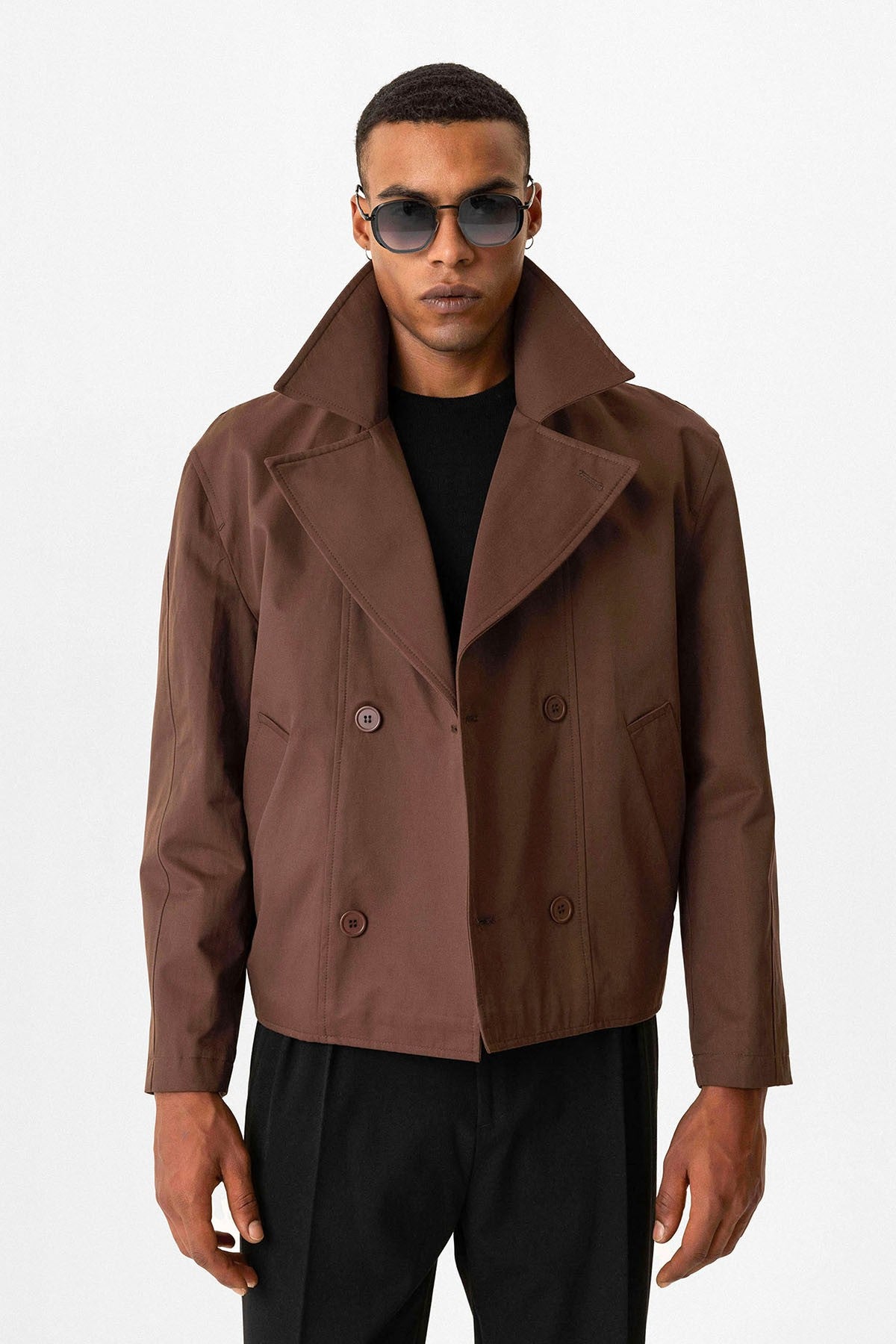 Antioch Crop Fit Men's Trench Coat