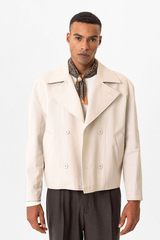 Antioch Crop Fit Men's Trench Coat
