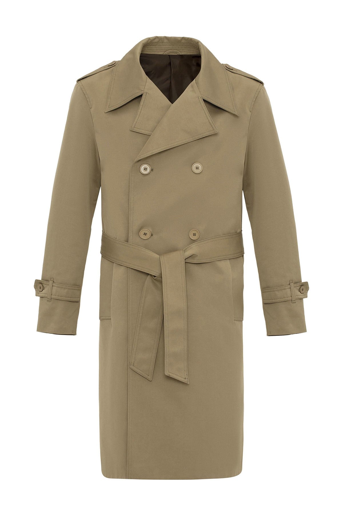 Antioch Cross-Over Long Men's Trench Coat