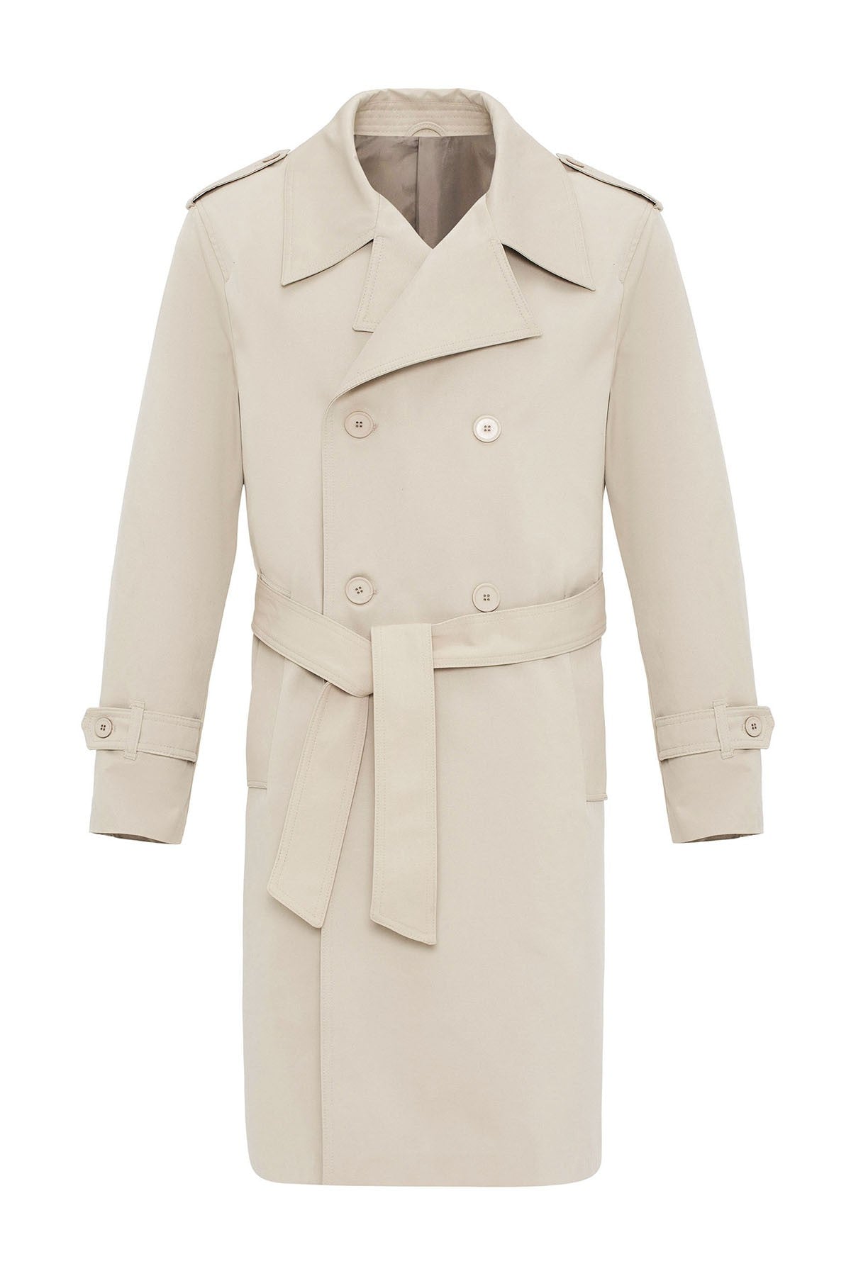Antioch Cross-Over Long Men's Trench Coat