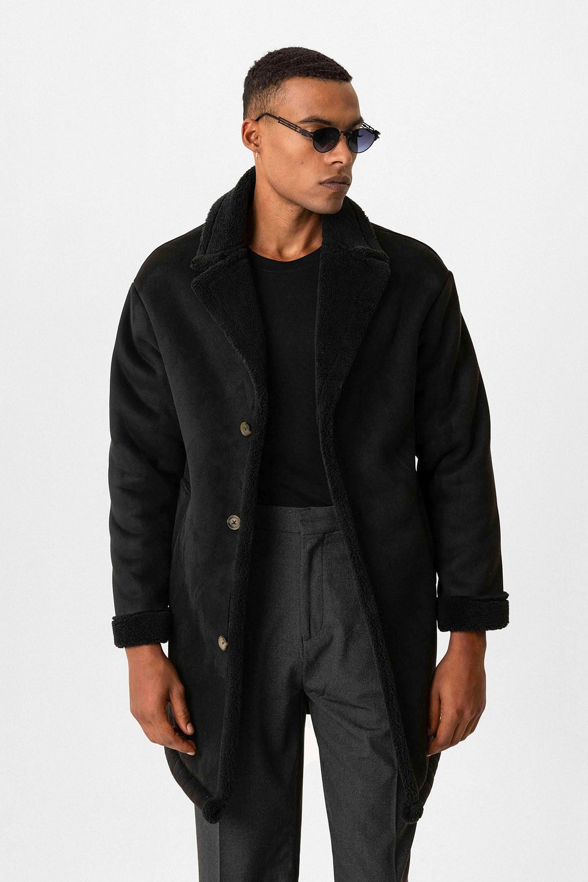 Antioch Men's Coat with Suede-Look Lining