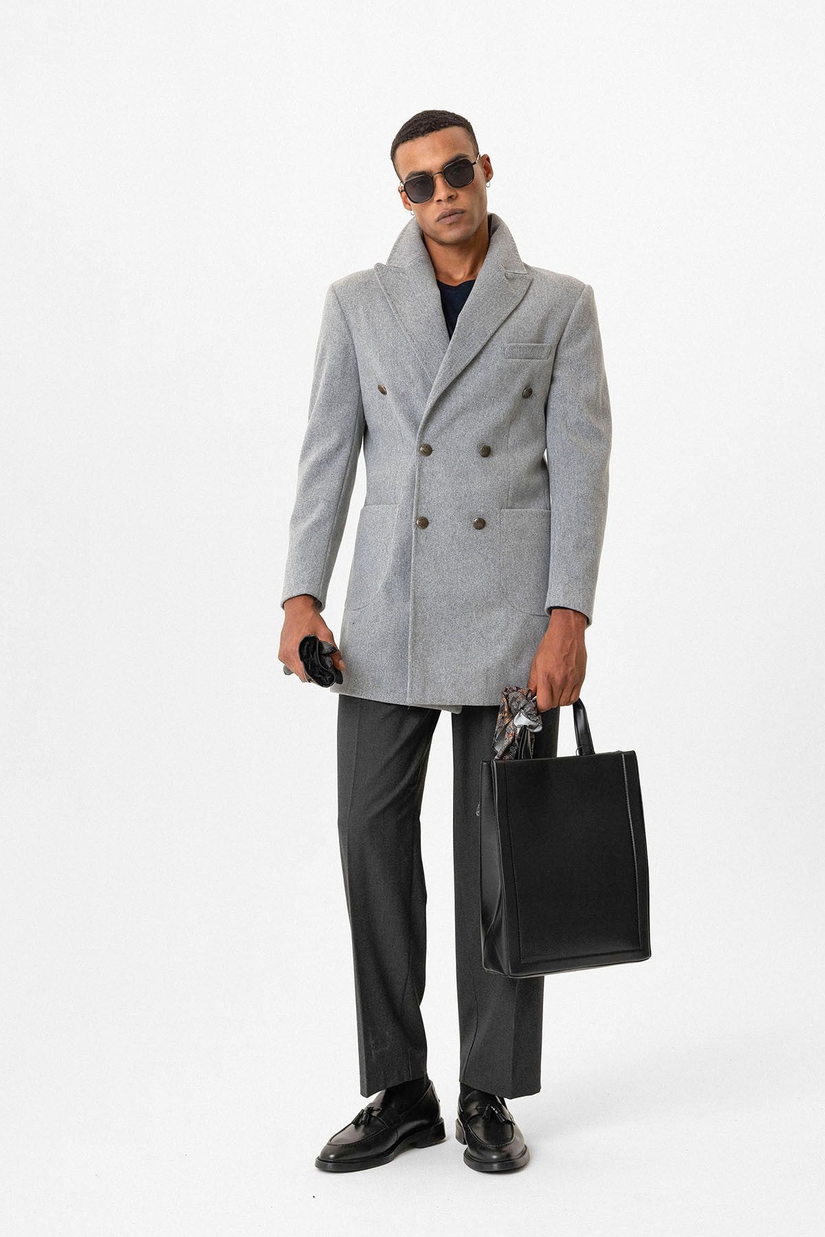 Antioch Cross-Over Closure Pouch-Pocket Men's Coat