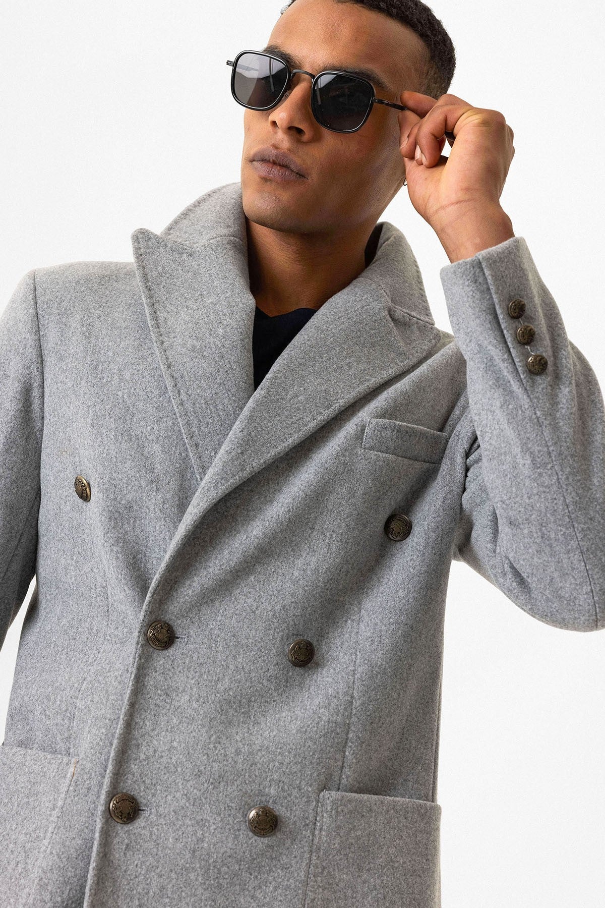Antioch Cross-Over Closure Pouch-Pocket Men's Coat