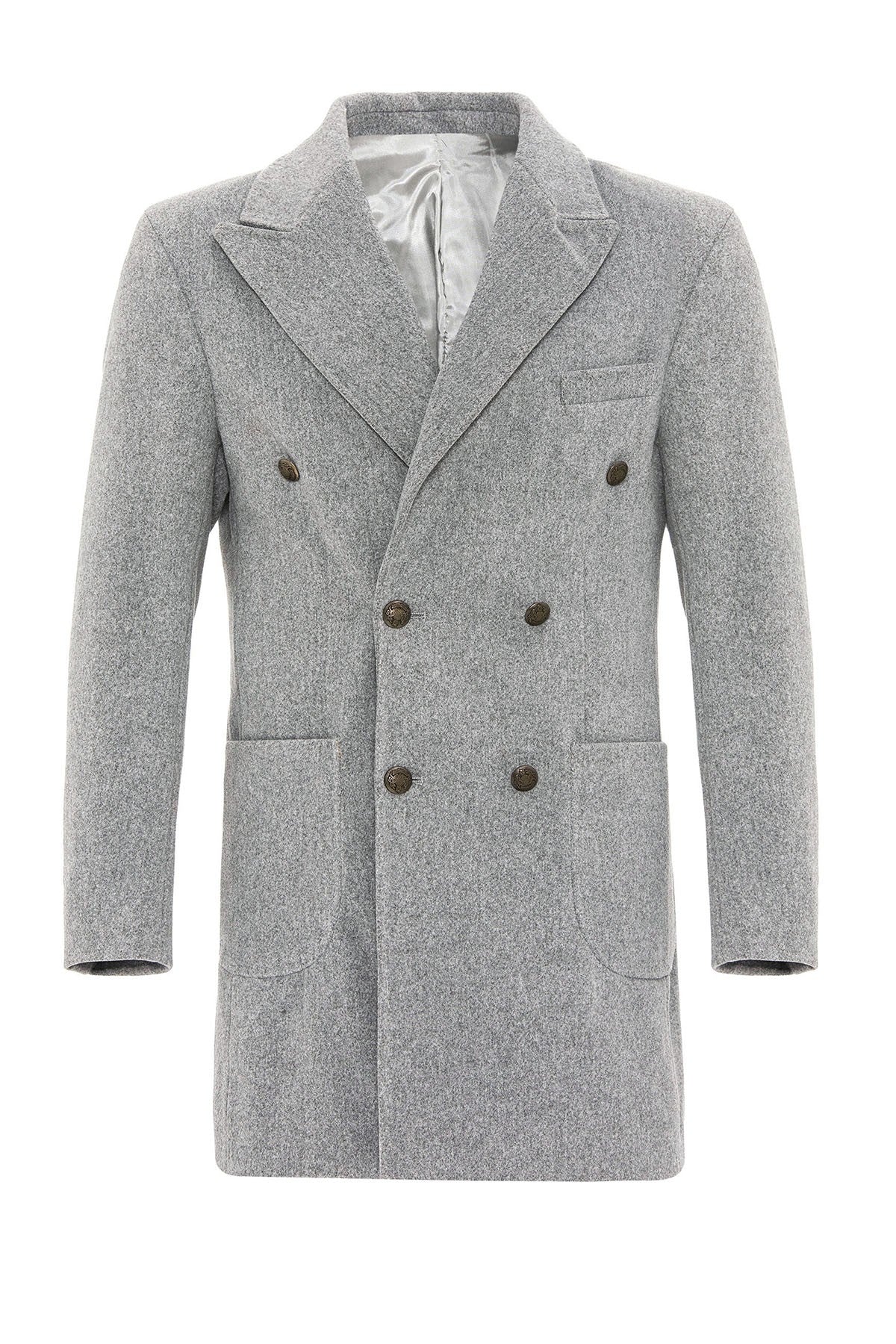 Antioch Cross-Over Closure Pouch-Pocket Men's Coat