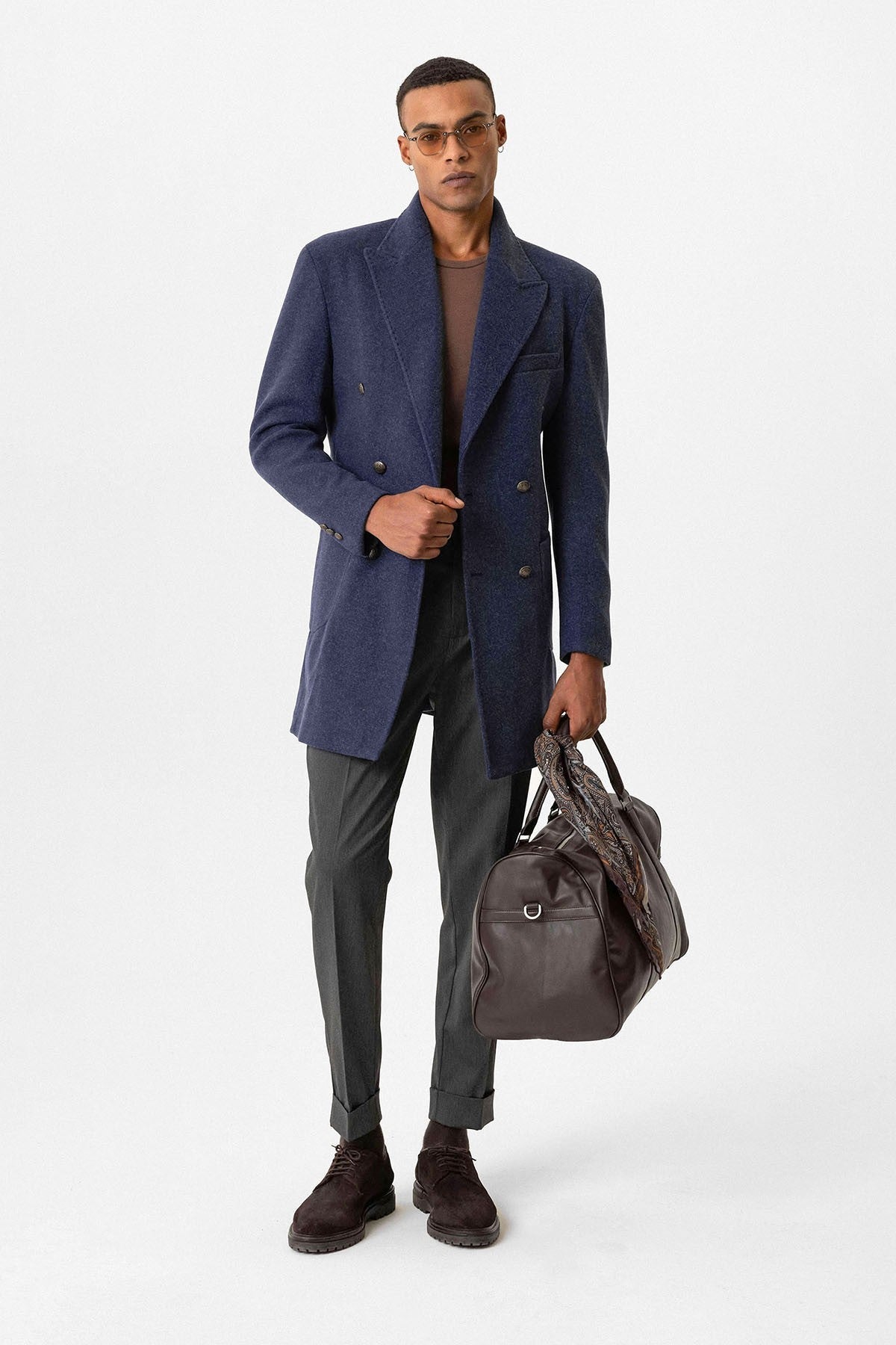 Antioch Cross-Over Closure Pouch-Pocket Men's Coat