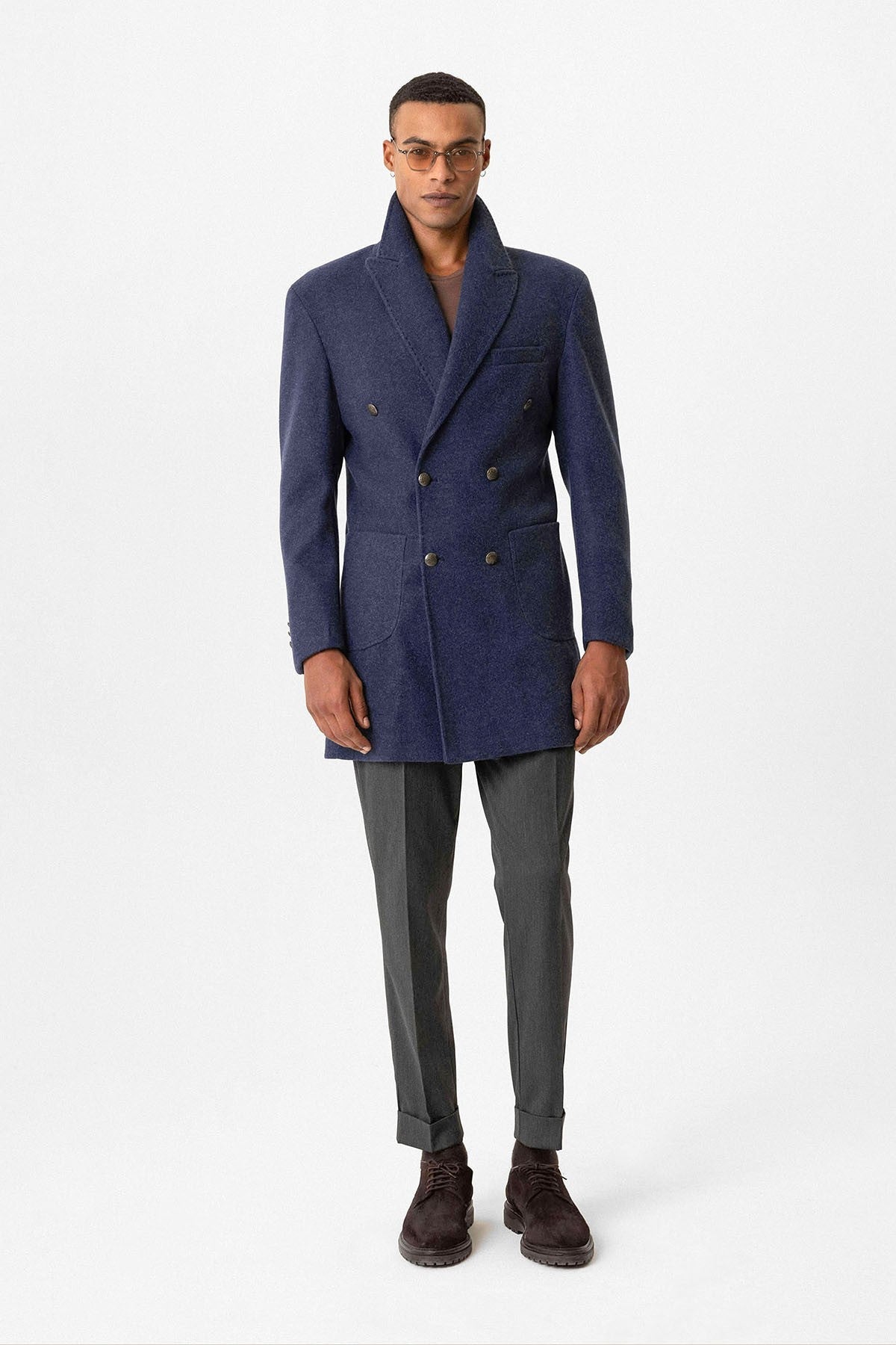 Antioch Cross-Over Closure Pouch-Pocket Men's Coat