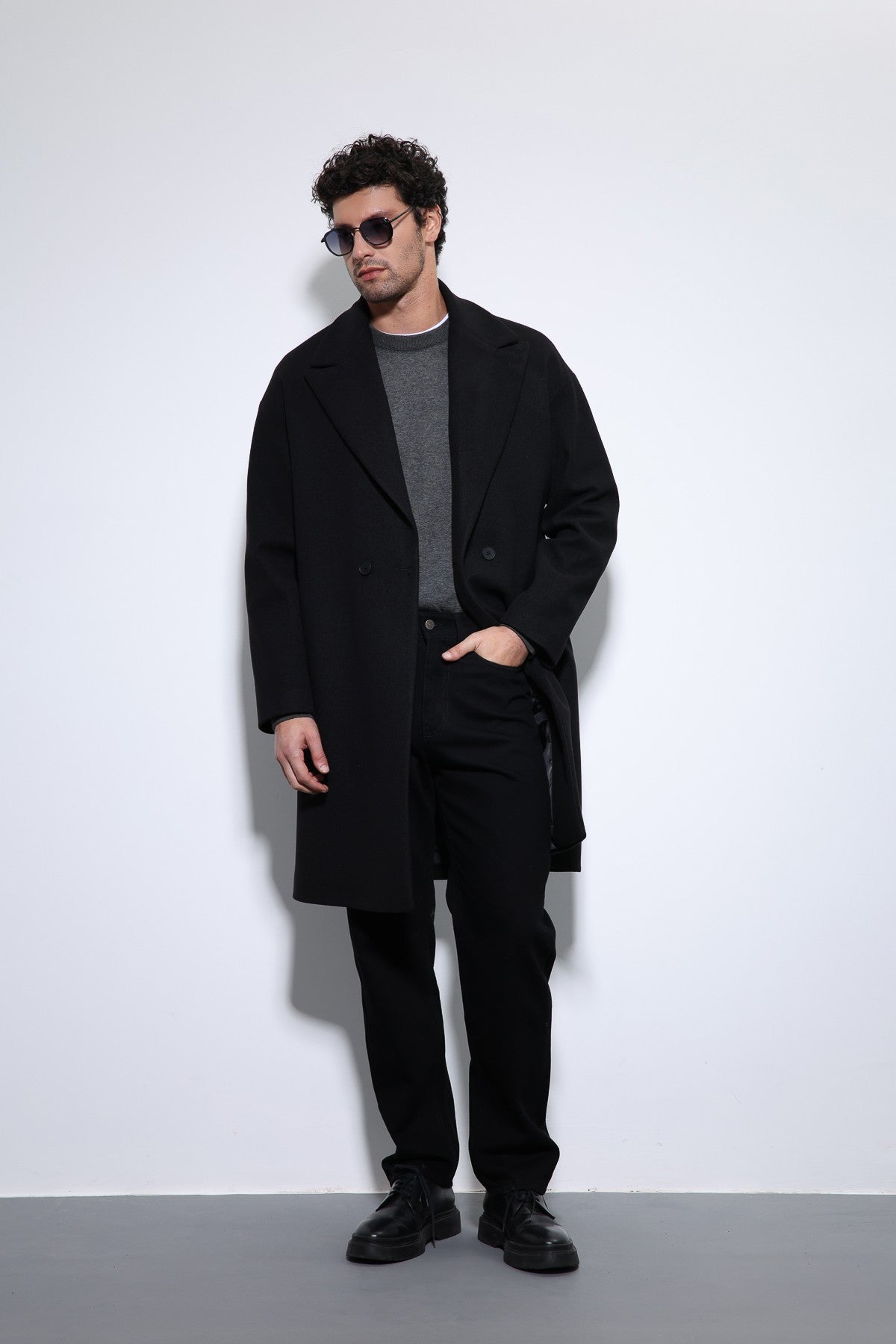 Antioch Oversized Men's Double-Breasted Coat