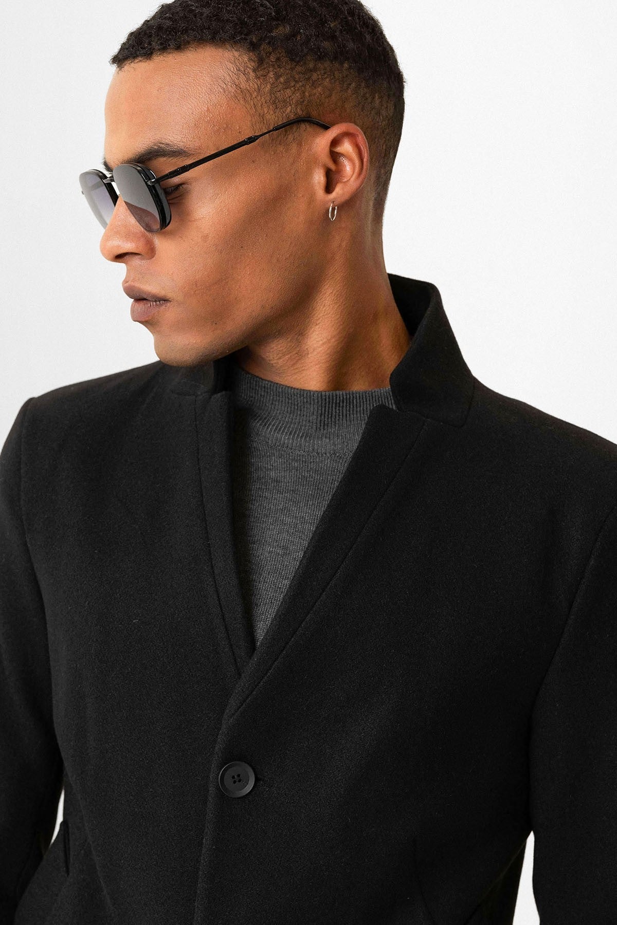 Antioch Slim-Fit Stand-Up Collar Men's Coat