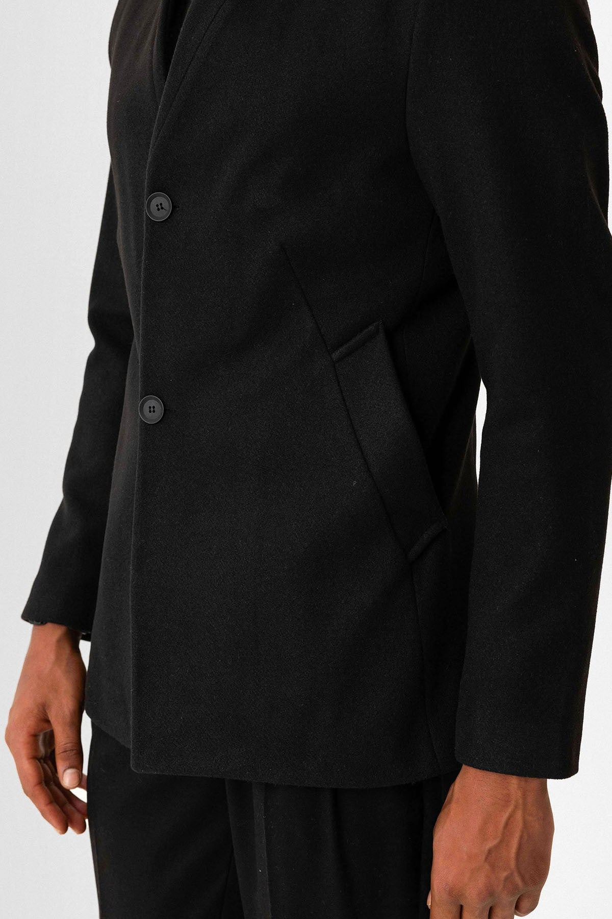 Antioch Slim-Fit Stand-Up Collar Men's Coat