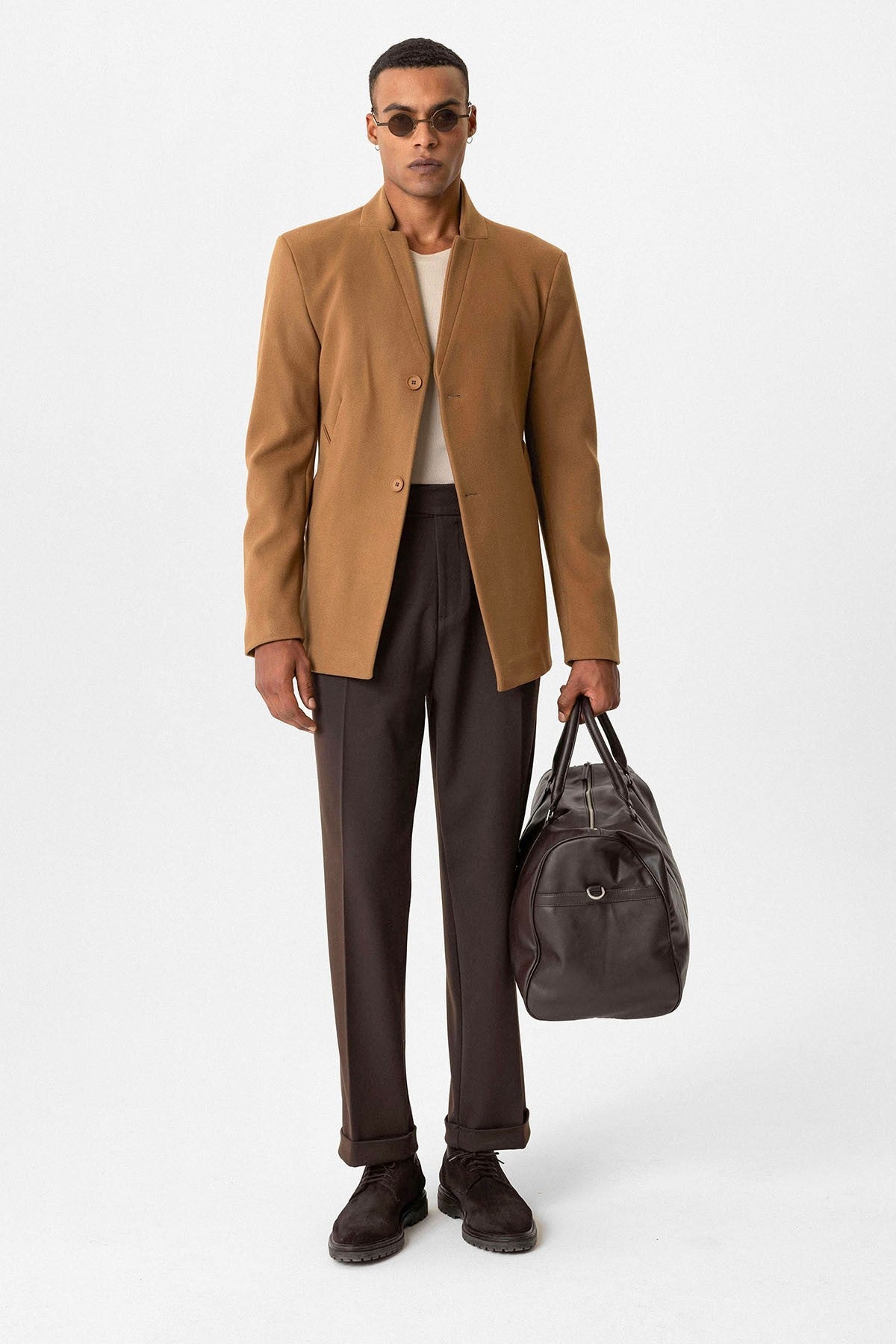 Antioch Slim-Fit Stand-Up Collar Men's Coat