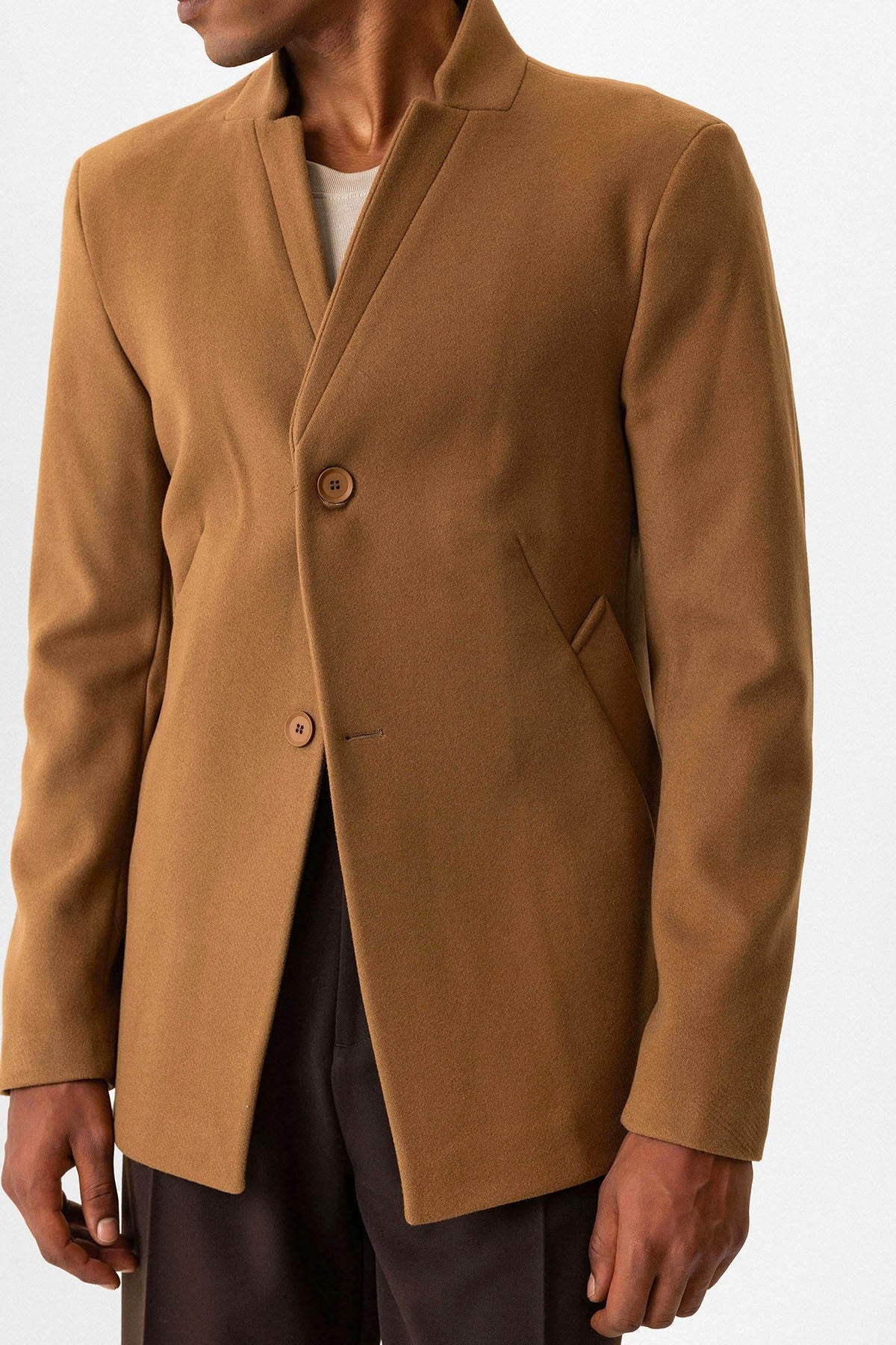 Antioch Slim-Fit Stand-Up Collar Men's Coat