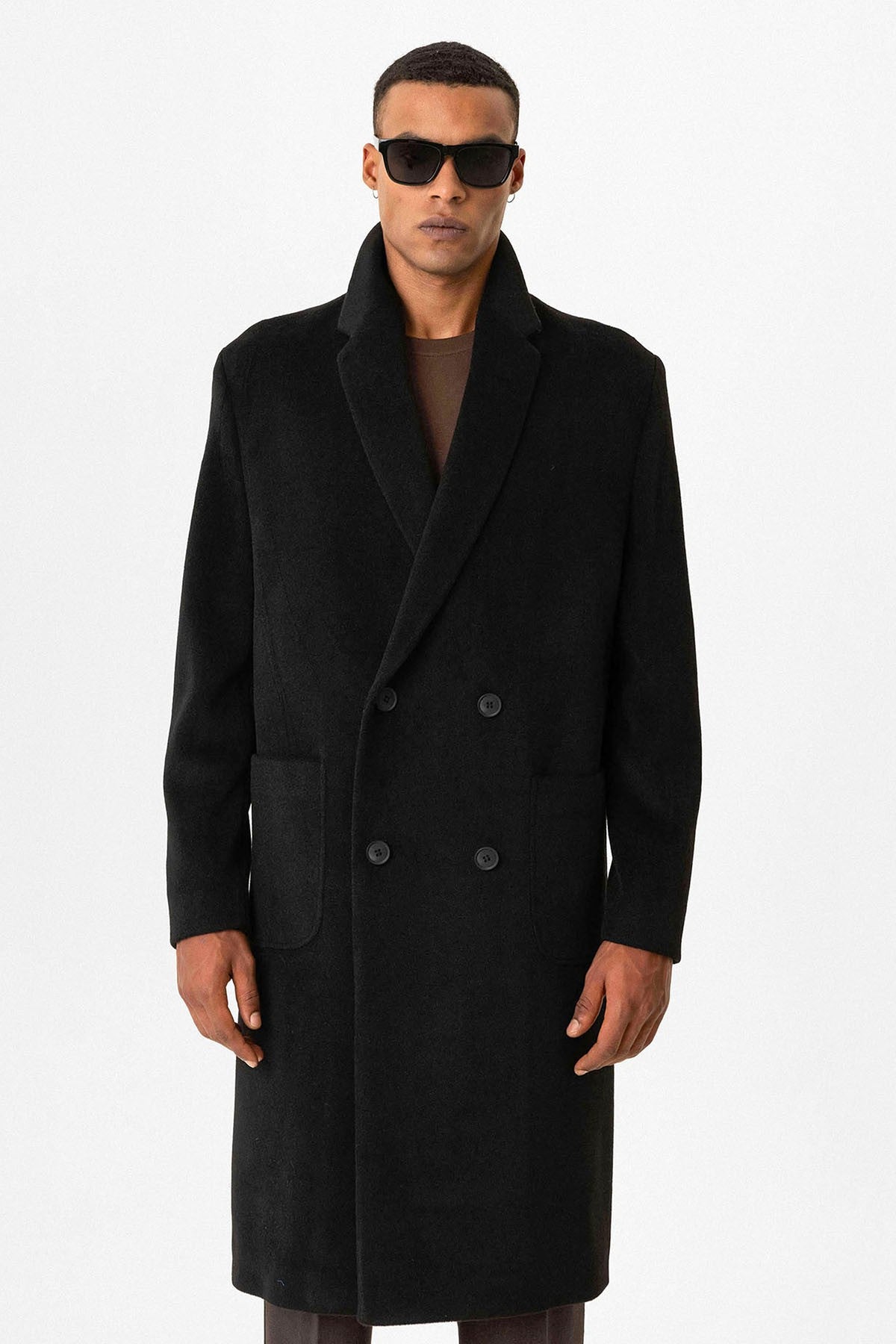 Antioch Textured Double-Breasted Men's Coat