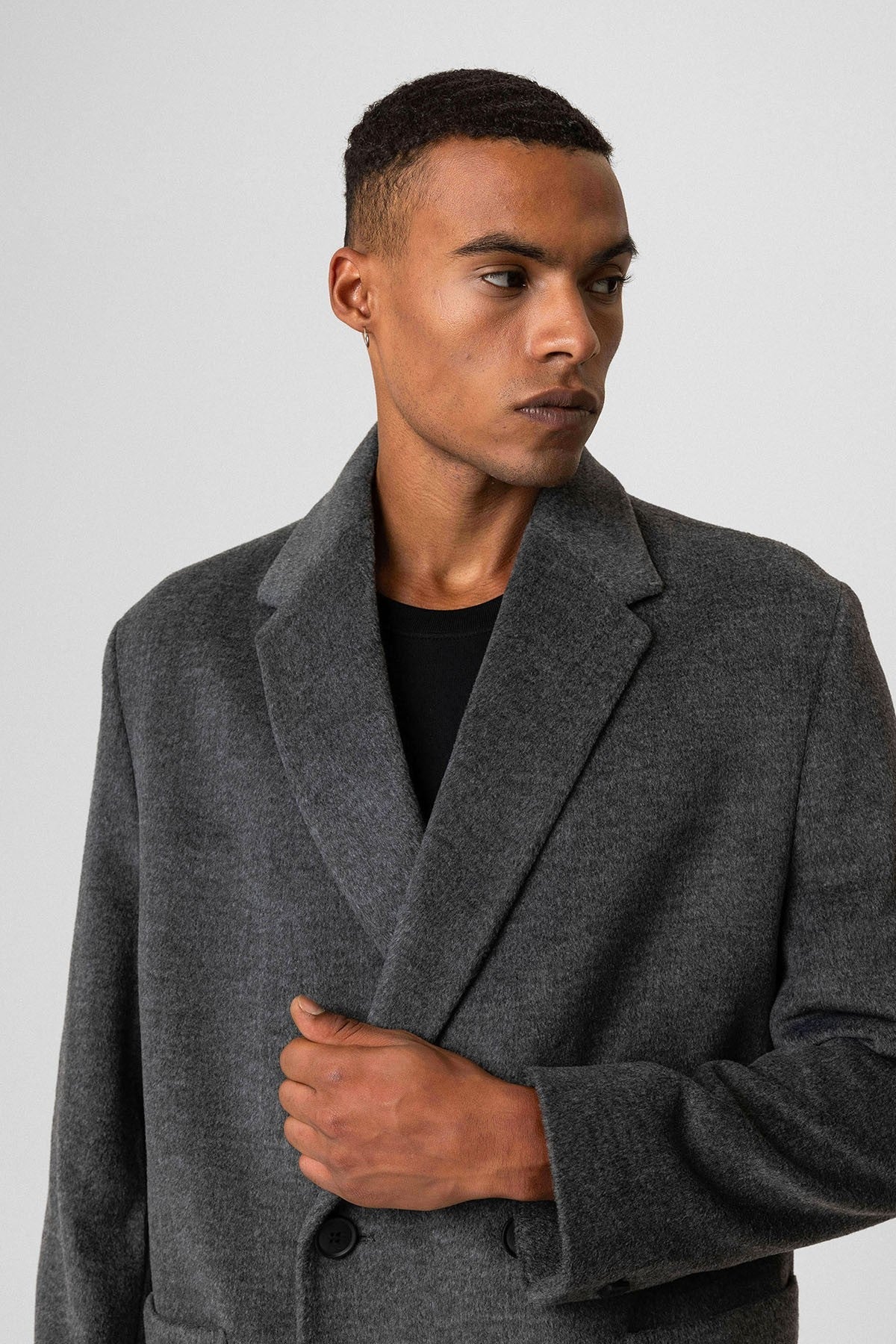 Antioch Textured Double-Breasted Men's Coat