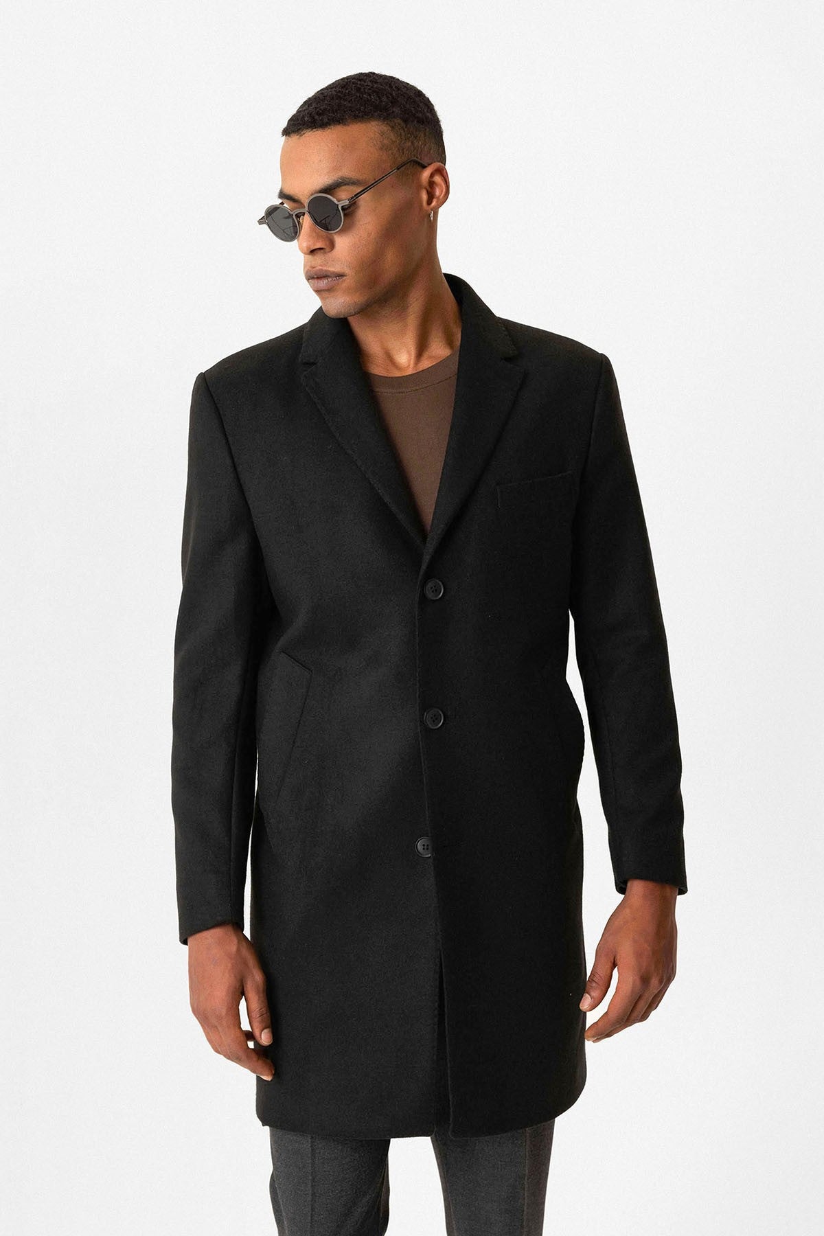 Antioch Slim-Fit Jacket-Collar Men's Coat