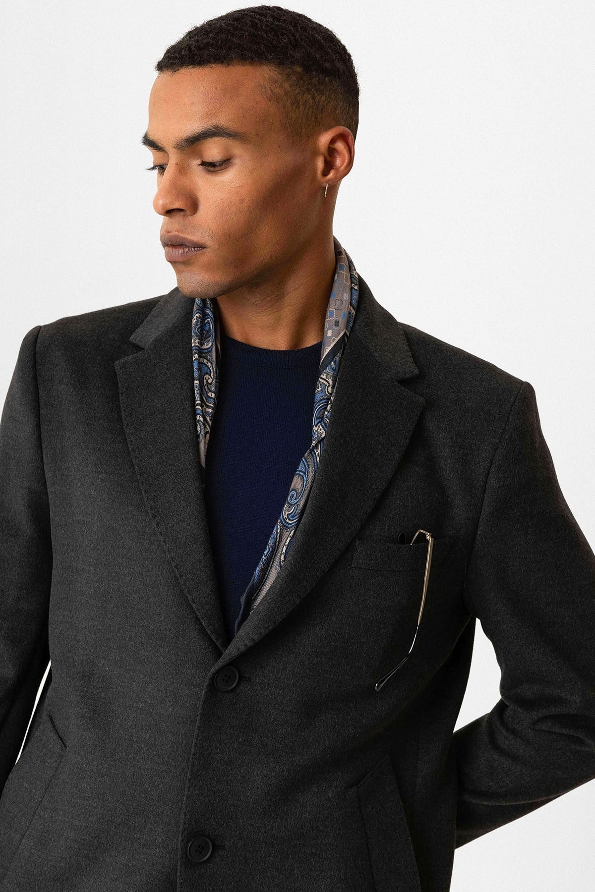 Antioch Slim-Fit Jacket-Collar Men's Coat