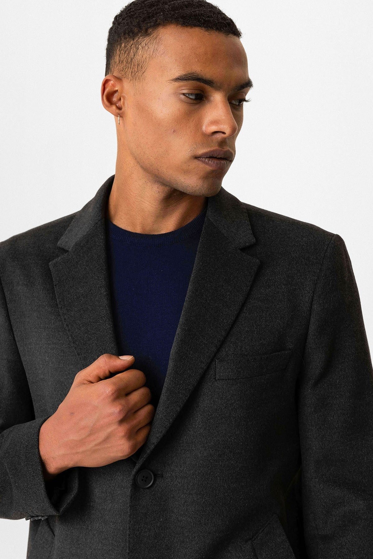 Antioch Slim-Fit Jacket-Collar Men's Coat