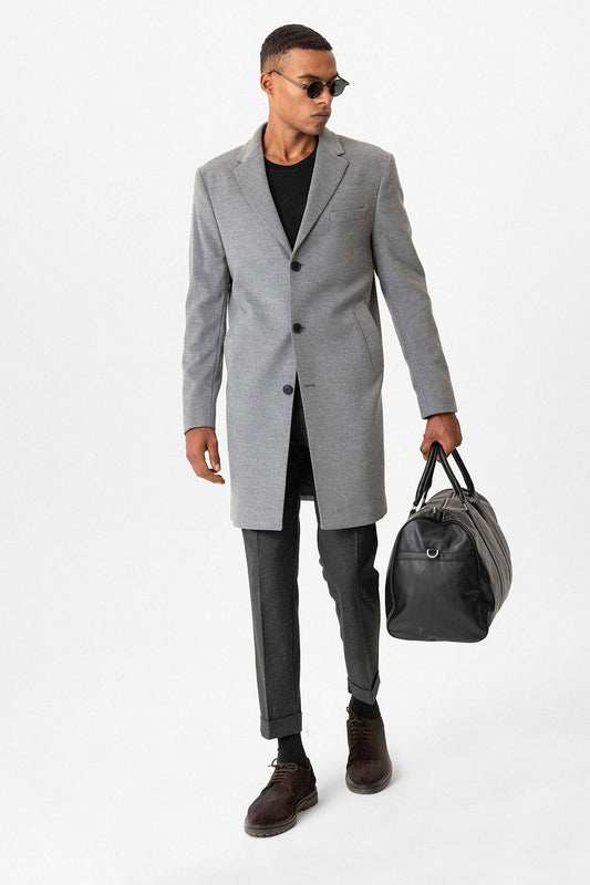 Antioch Slim-Fit Jacket-Collar Men's Coat