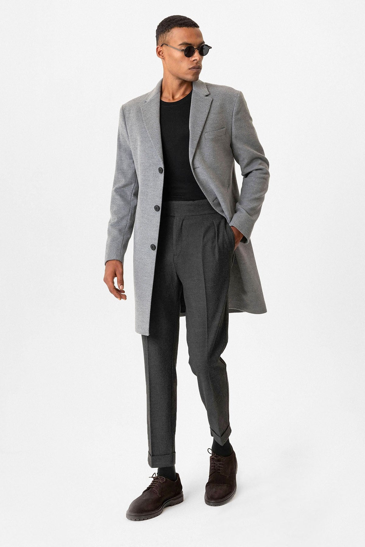 Antioch Slim-Fit Jacket-Collar Men's Coat