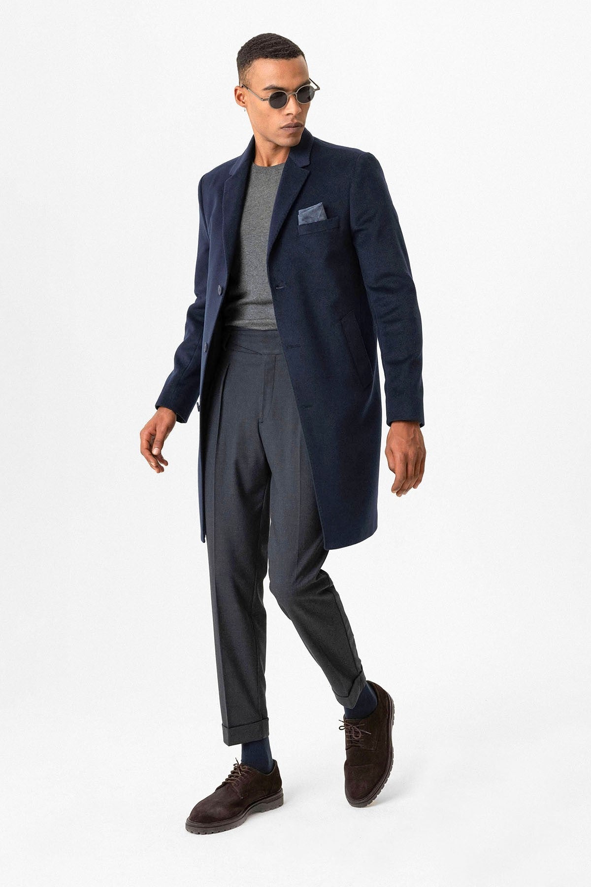 Antioch Slim-Fit Jacket-Collar Men's Coat