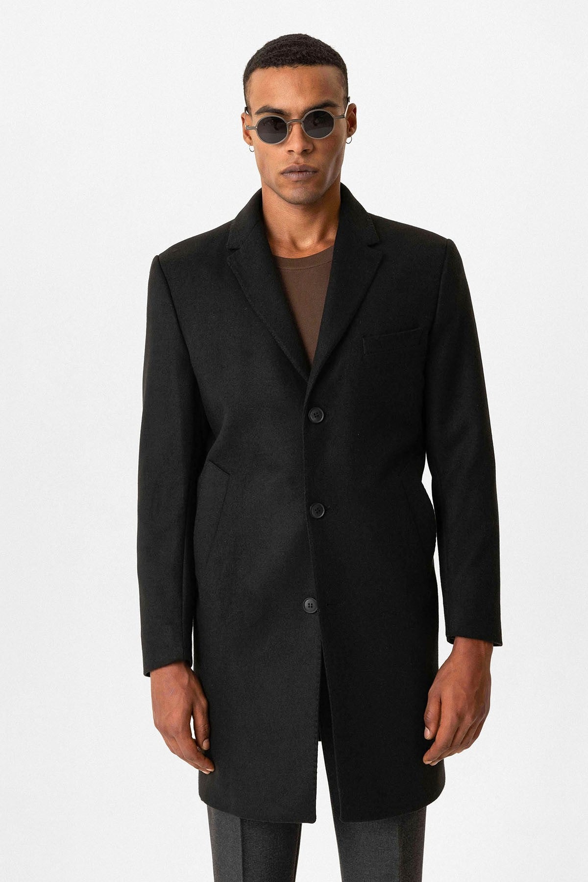 Antioch Slim-Fit Jacket-Collar Men's Coat
