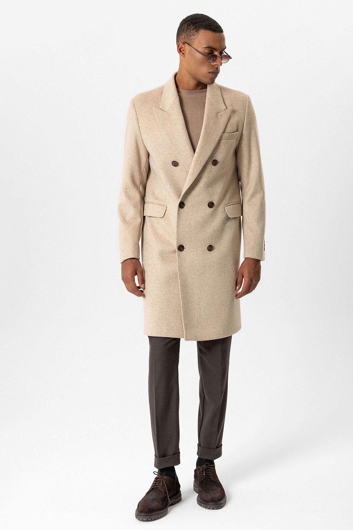 Antioch Wool-Blend Double-Breasted Men's Coat