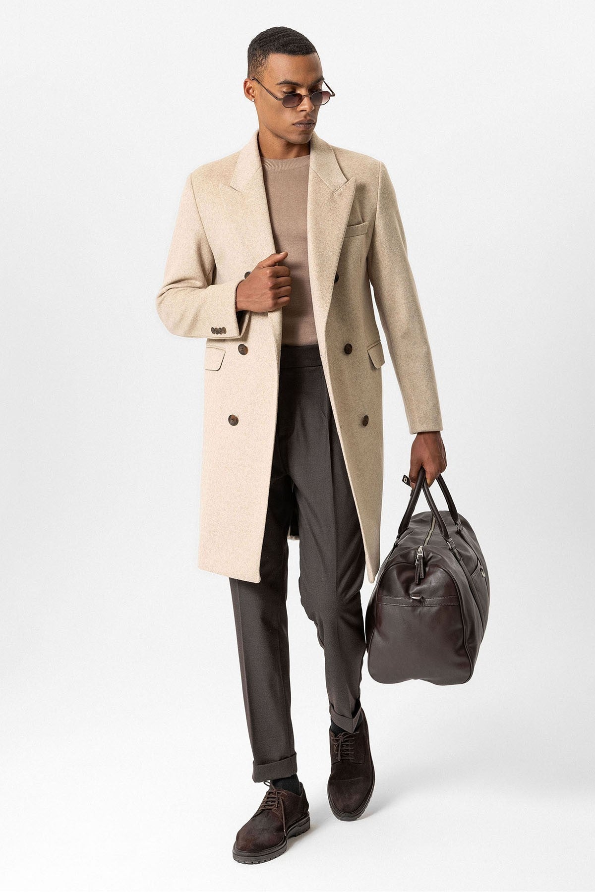 Antioch Wool-Blend Double-Breasted Men's Coat