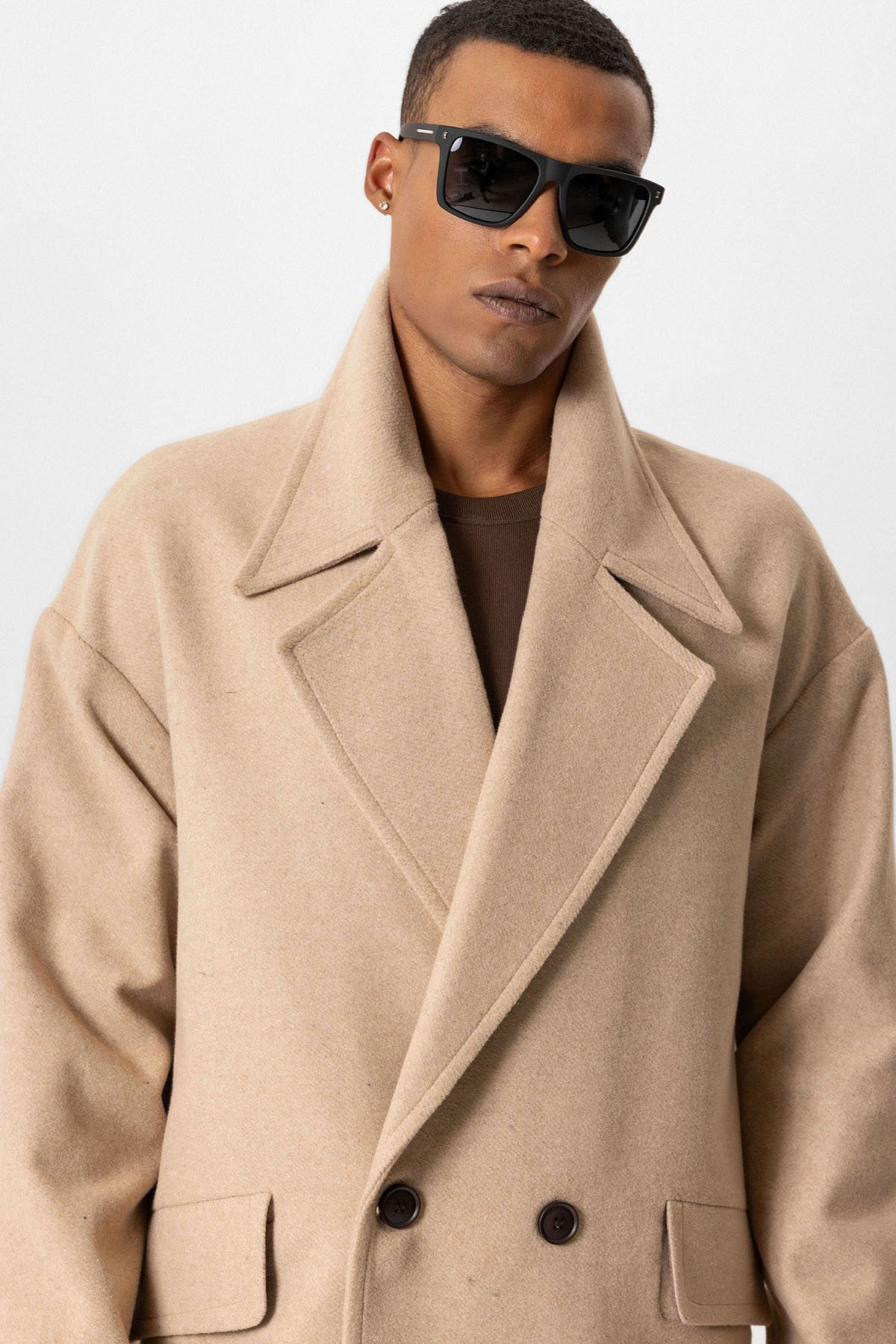 Antioch Men's Wool-Blend Double-Breasted Coat