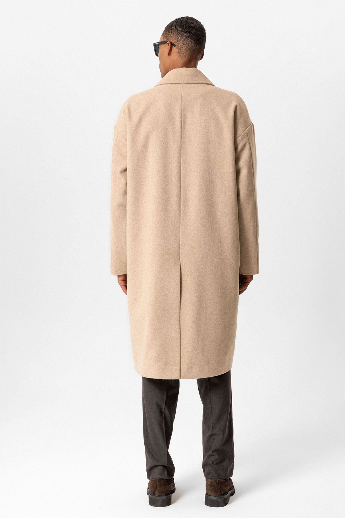 Antioch Men's Wool-Blend Double-Breasted Coat
