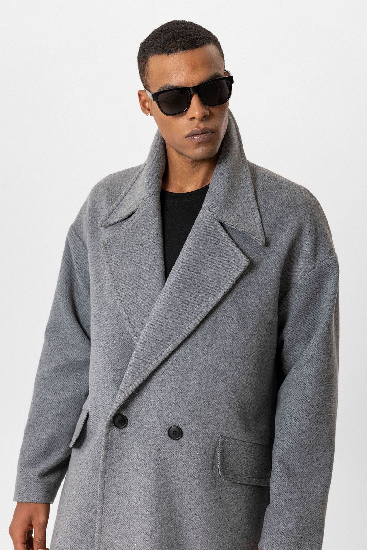 Antioch Men's Wool-Blend Double-Breasted Coat