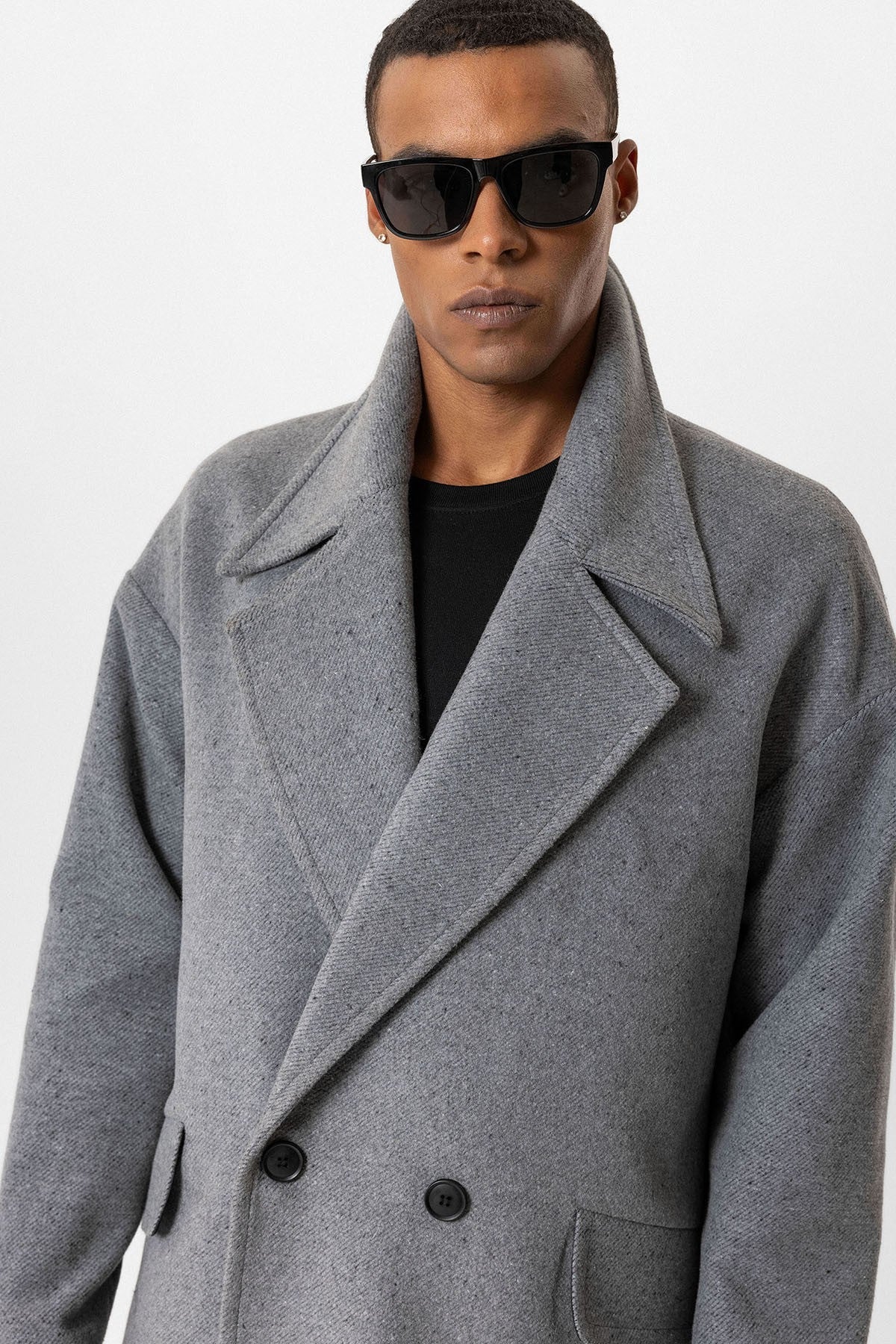 Antioch Men's Wool-Blend Double-Breasted Coat