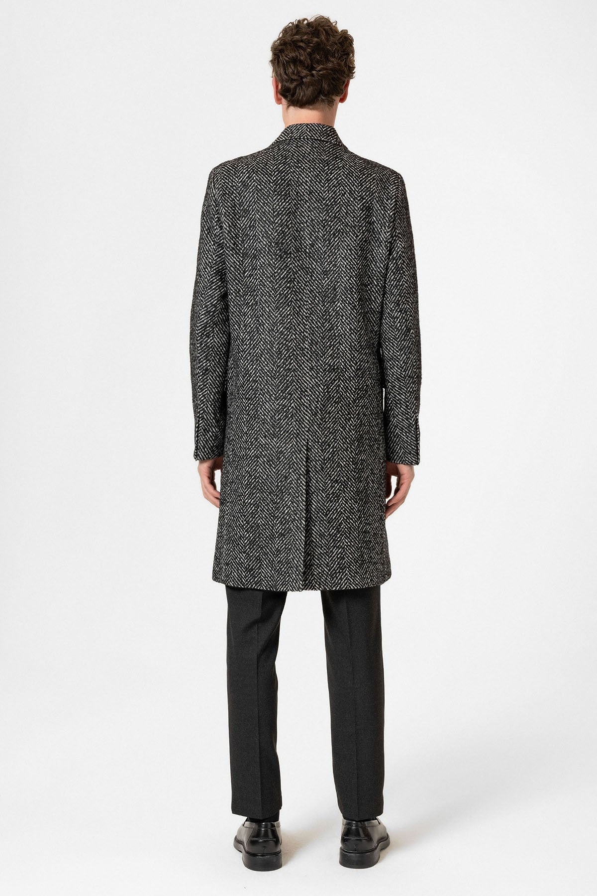 Antioch Men's Herringbone-Patterned Coat