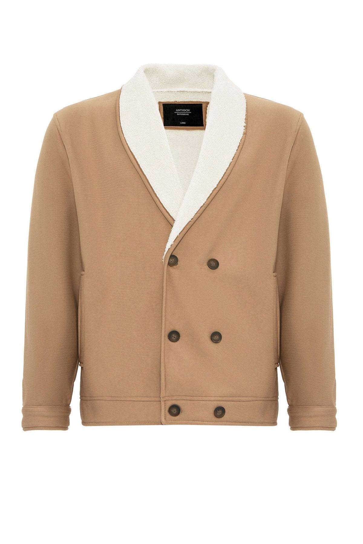 Antioch Men's Jacket with Contrast Collar and Lining Details