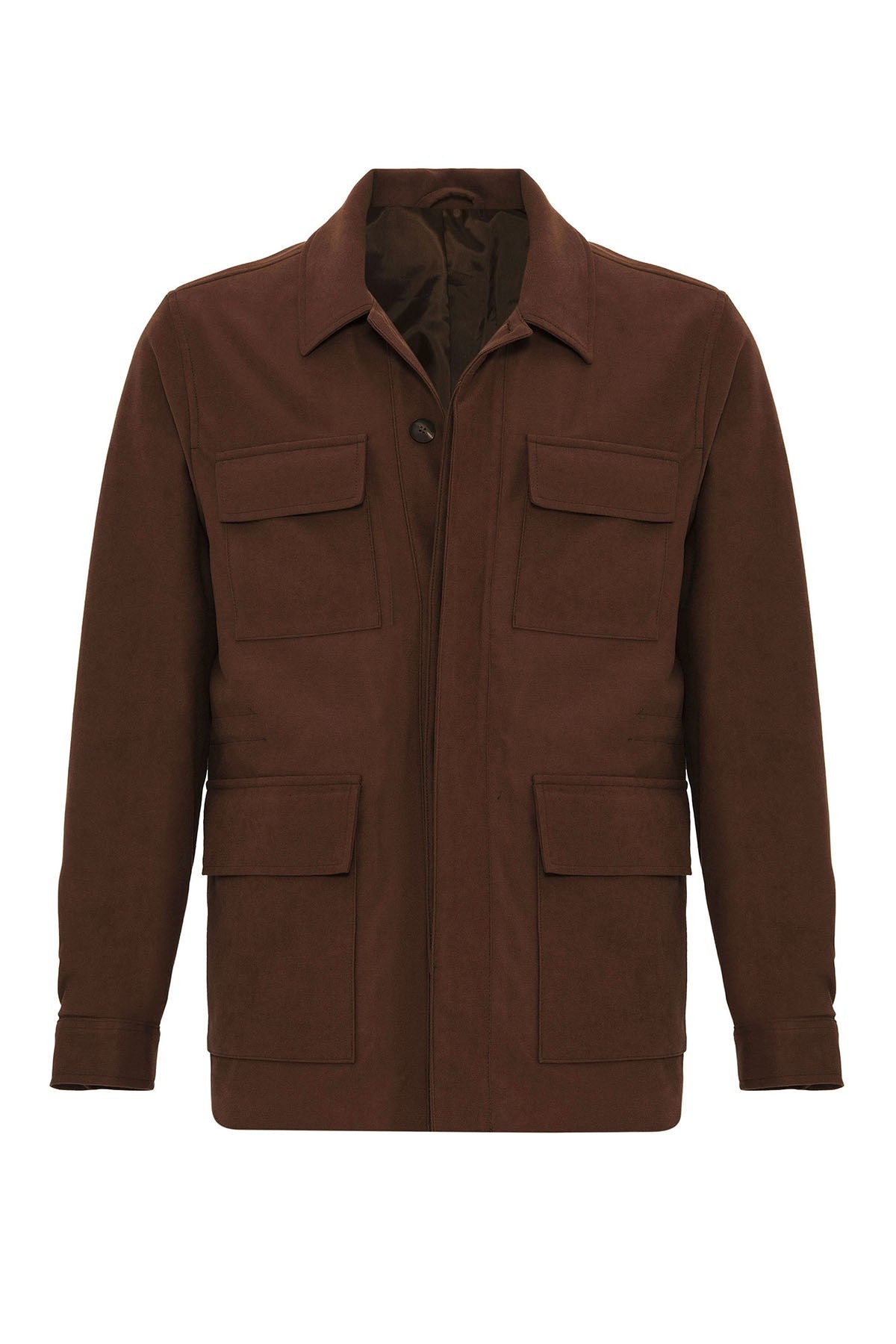 Antioch Men's Jacket with Hidden Button Details