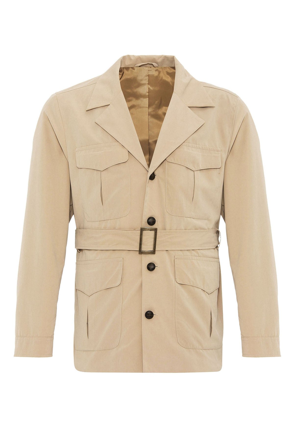 Antioch Arched Collar Men's Safari Trench Coat